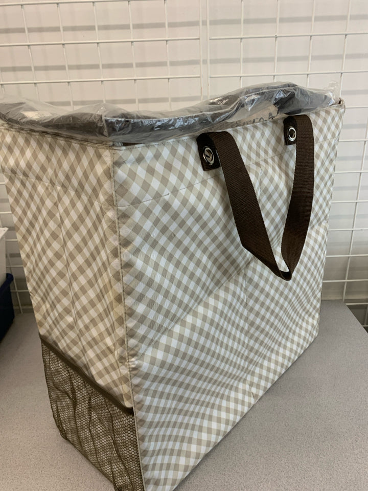 JUMBO STORAGE CARRYING BAG W/LID - THIRTY ONE.