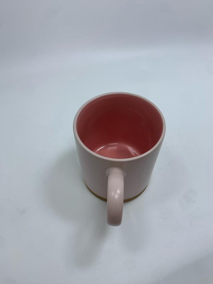 PINK TEACHER MUG.