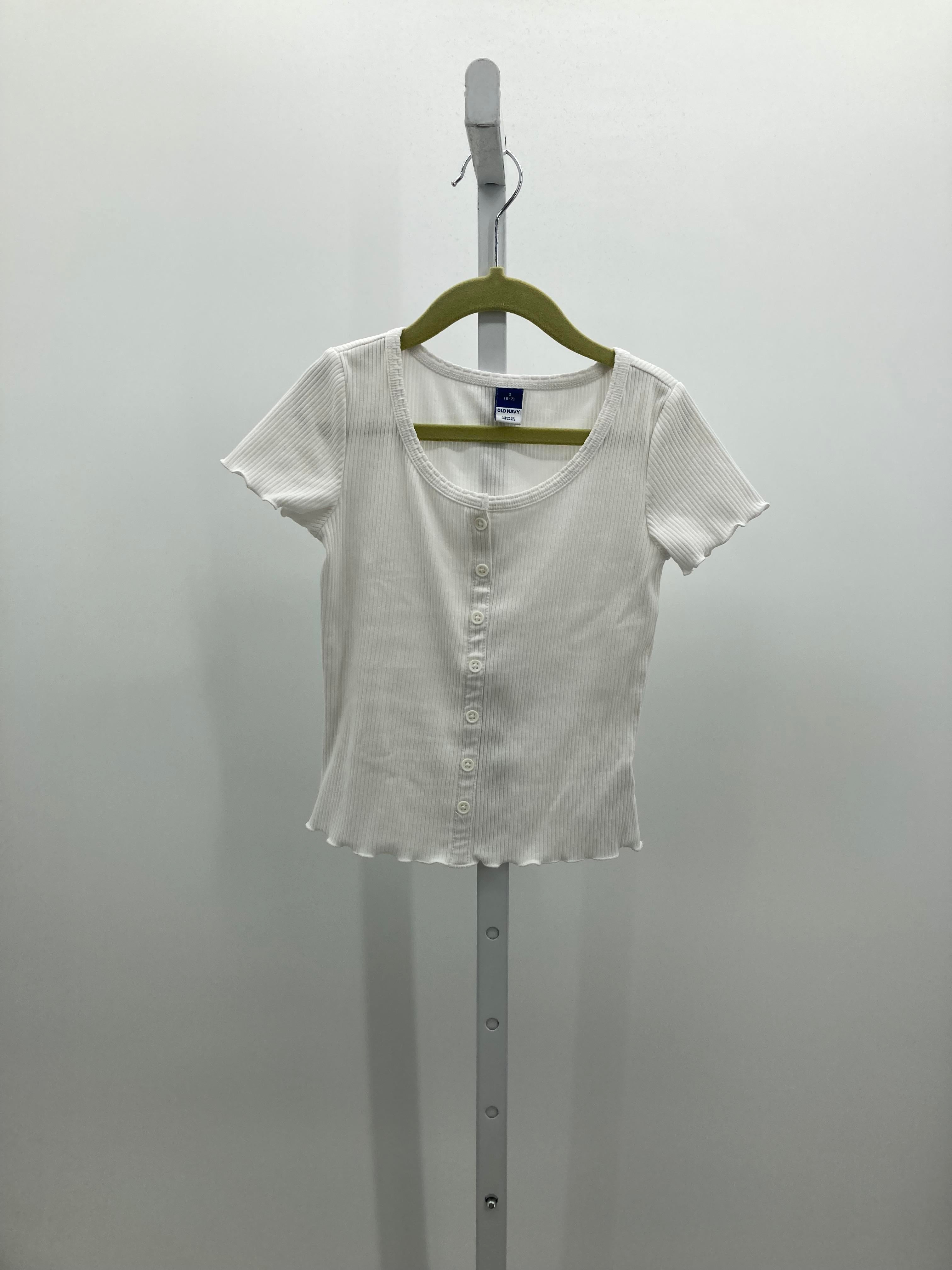 Old Navy Size 6-7 Girls Short Sleeve Shirt