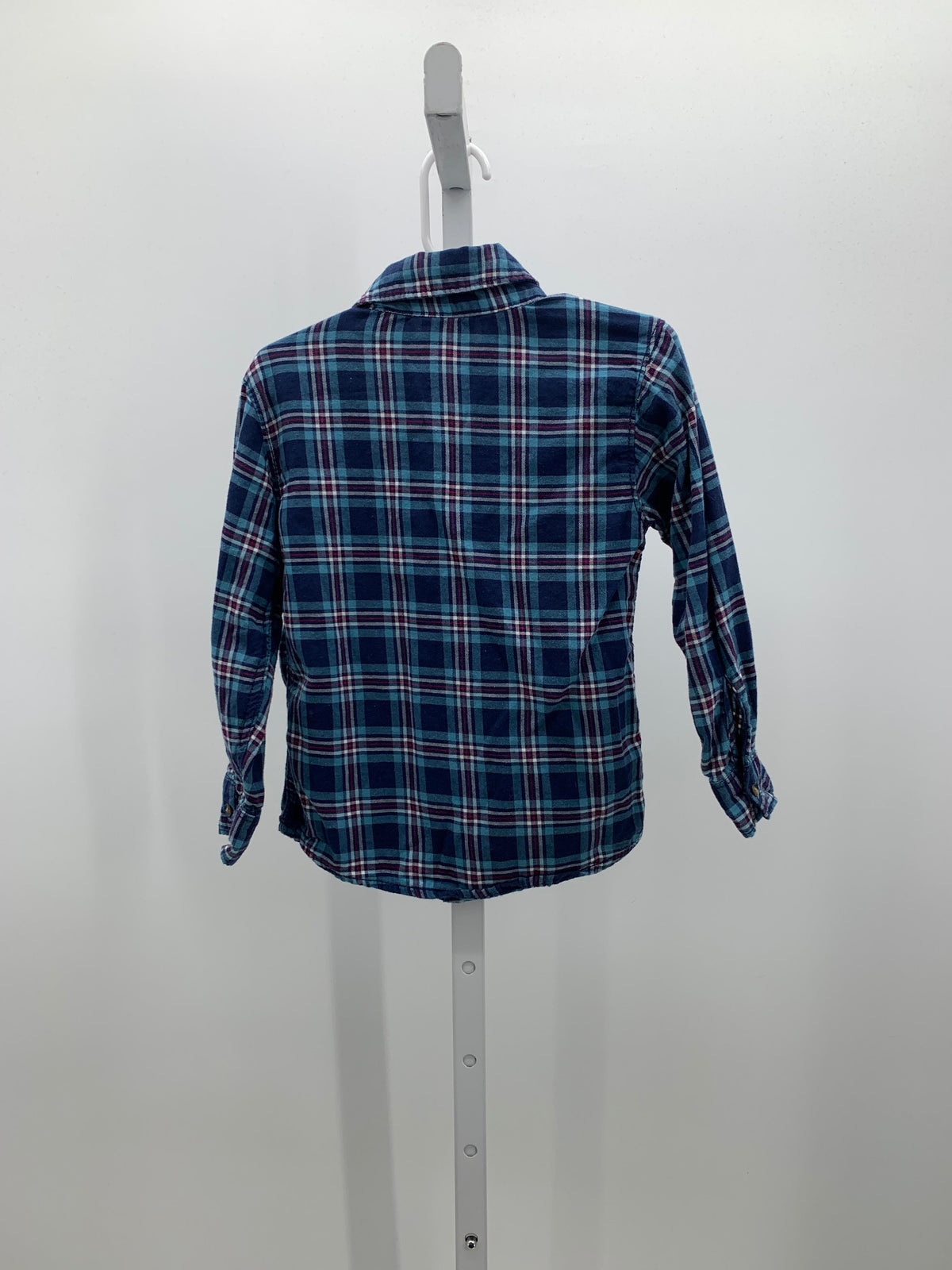 PLAID BTN DOWN