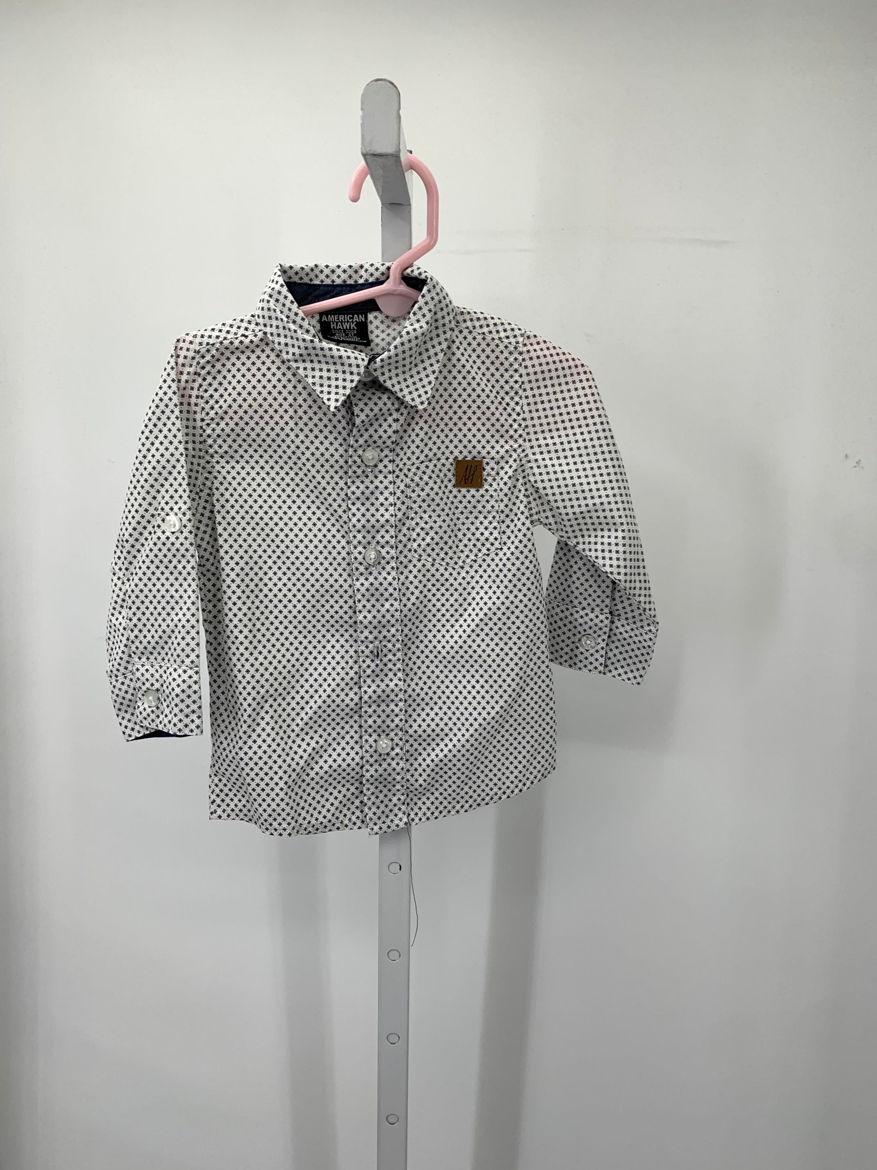 BLK PATTERN BTN DOWN.