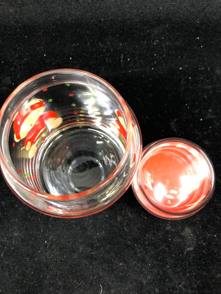 HOLIDAY BEAR CANISTER W/ LID.