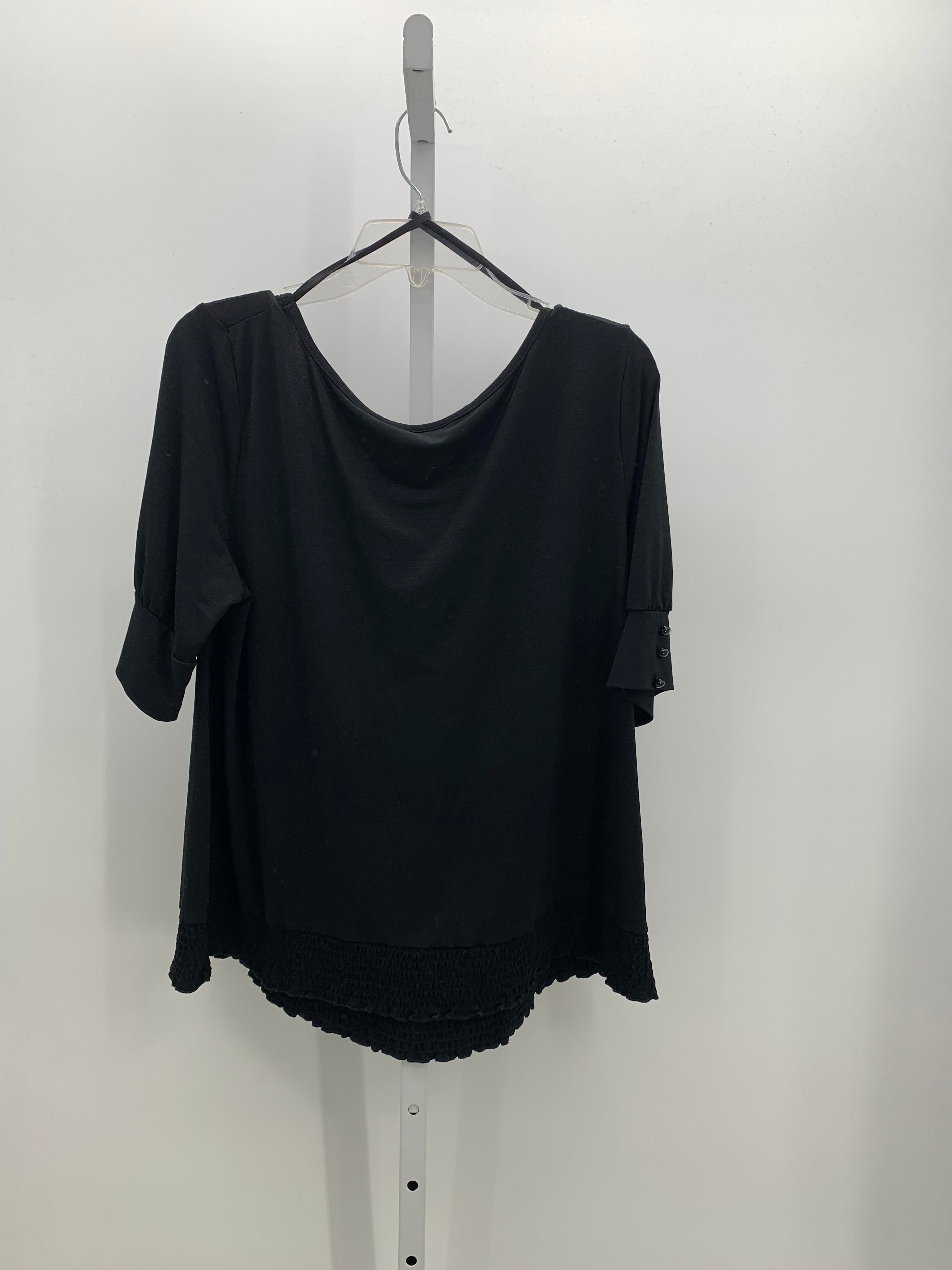 Ab Studio Size Extra Large Misses Short Sleeve Shirt