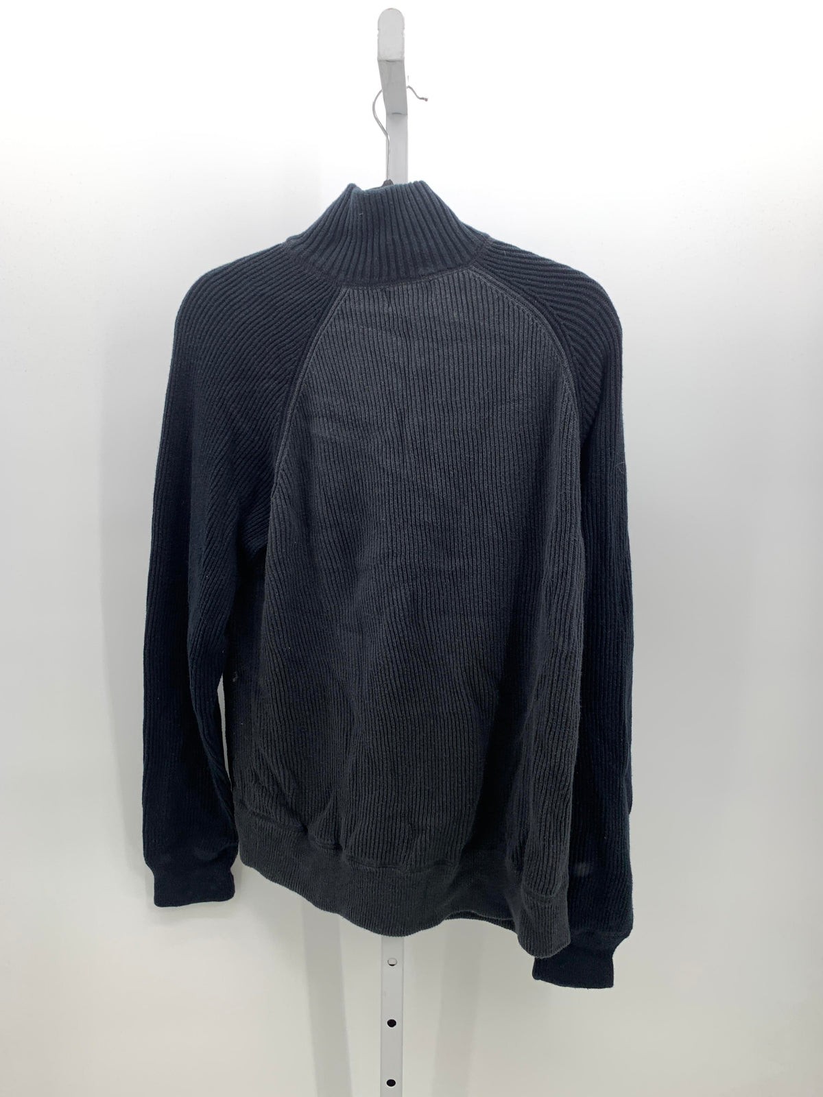 PARTIAL ZIP RIBBED