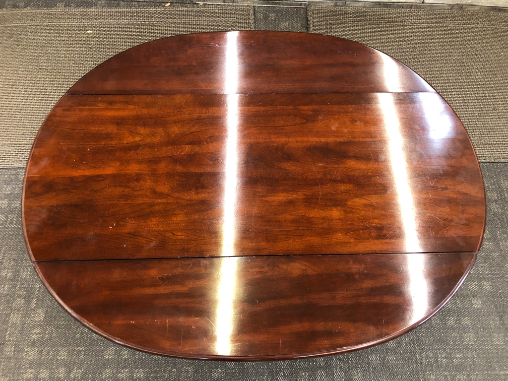 CHERRY WOOD DROP SIDE COFFEE TABLE.