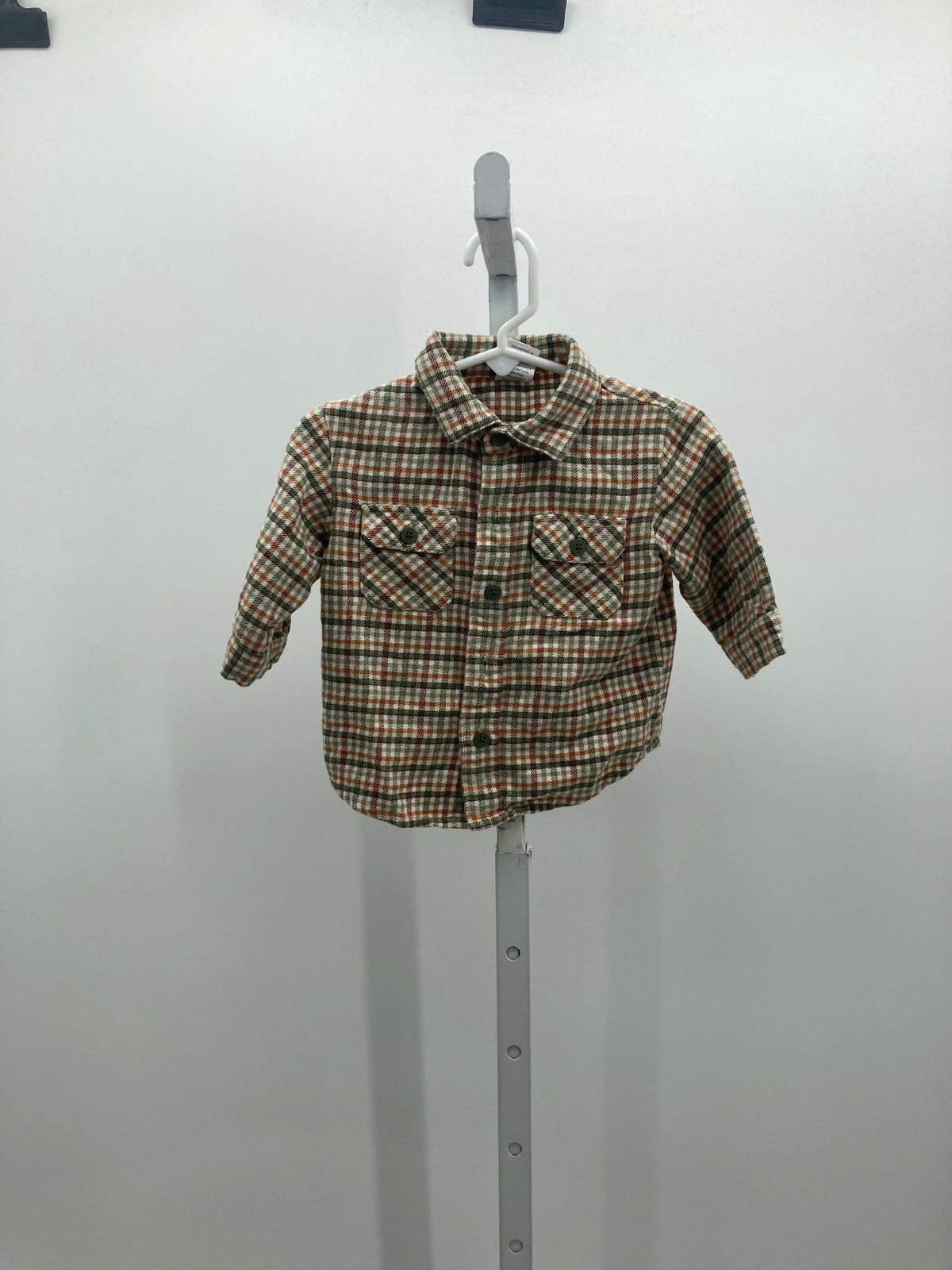 PLAID BTN DOWN