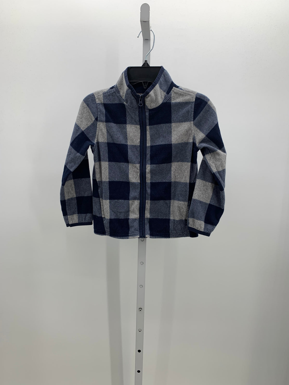 GREY PLAID FLEECE