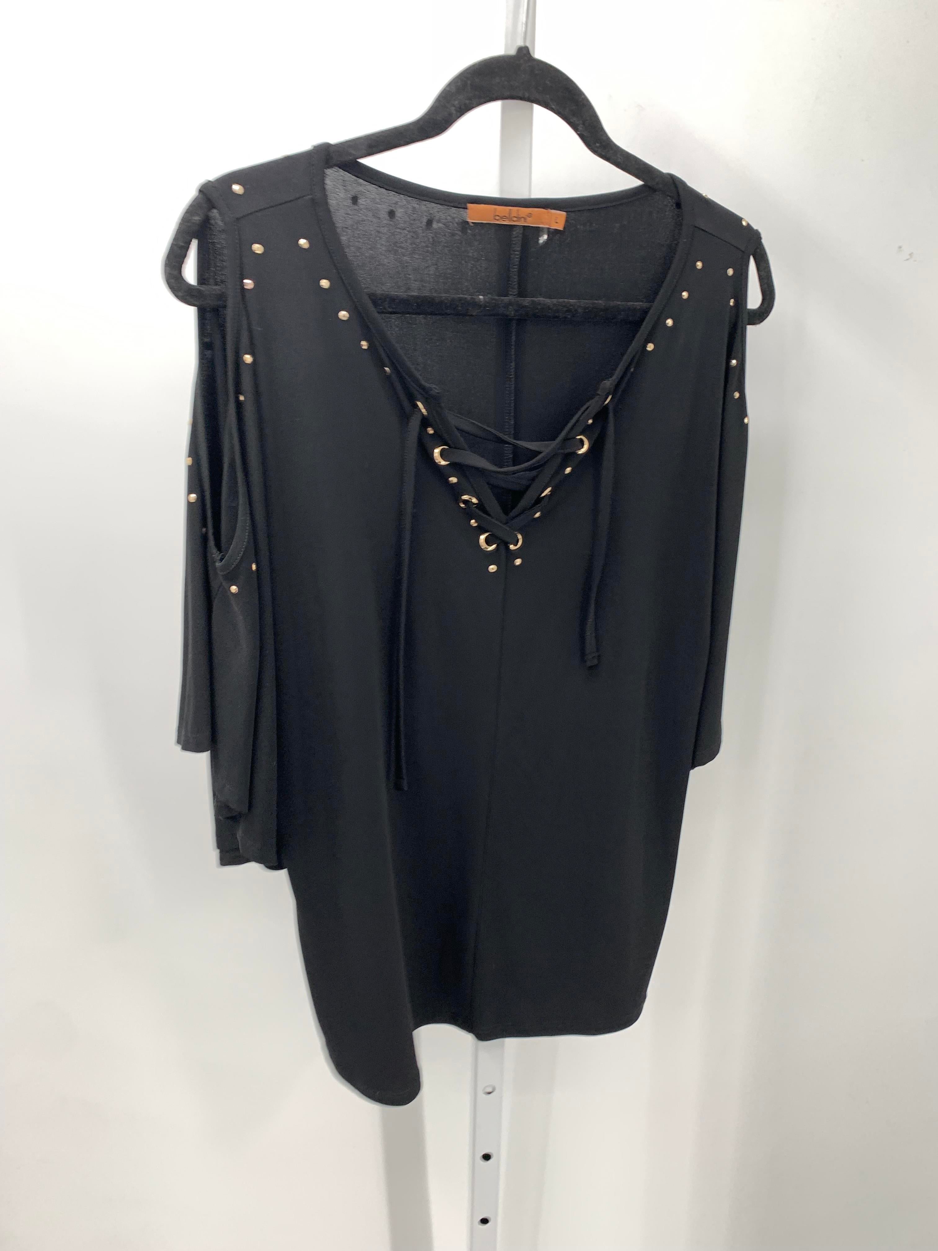 Belldini Size Large Misses Short Sleeve Shirt