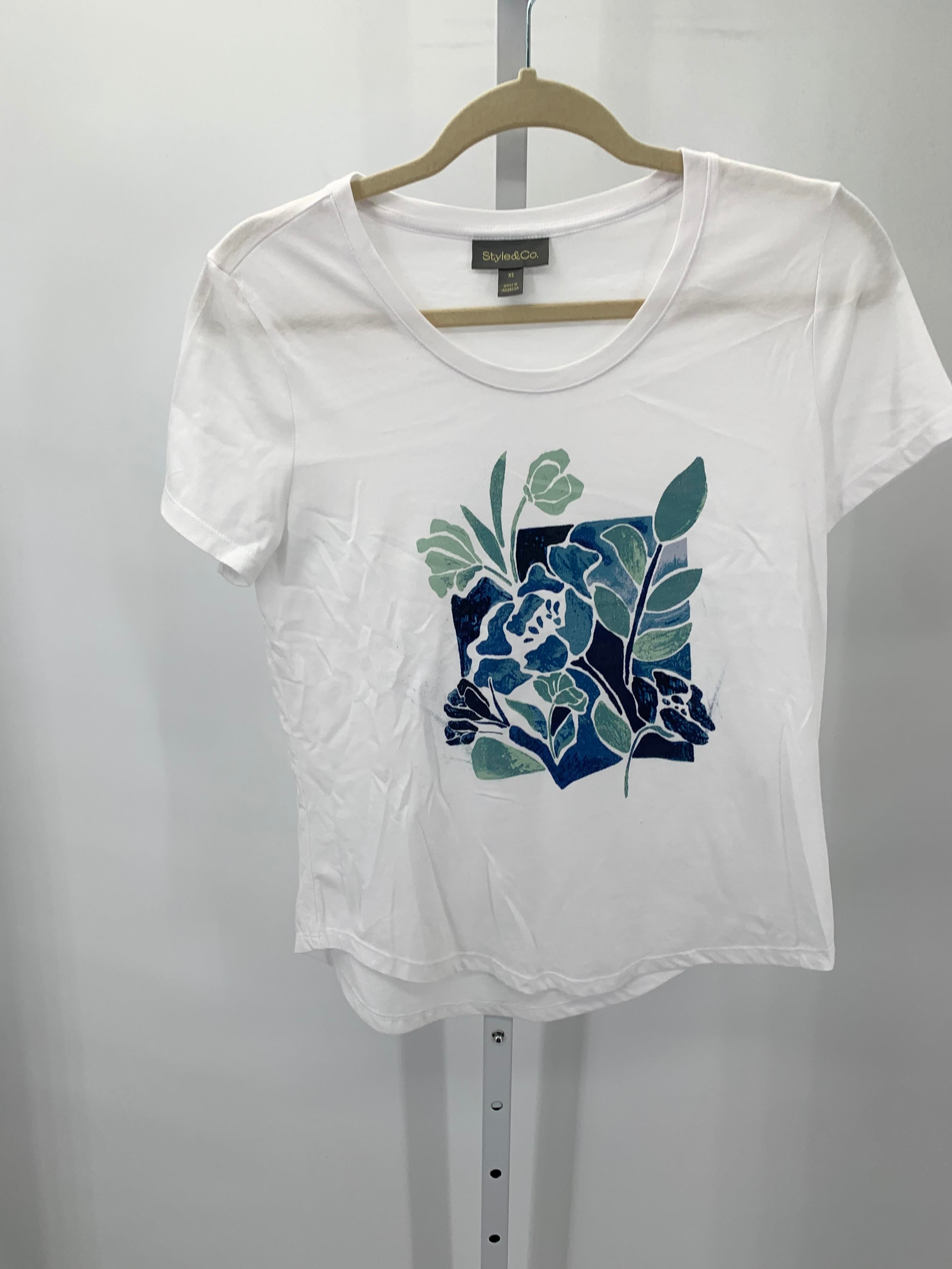 Style & Co. Size X Small Misses Short Sleeve Shirt