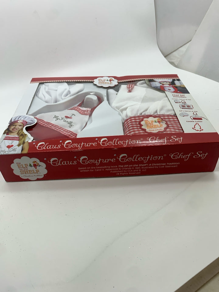 NIB ELF ON THE SHELF CHEF SET.