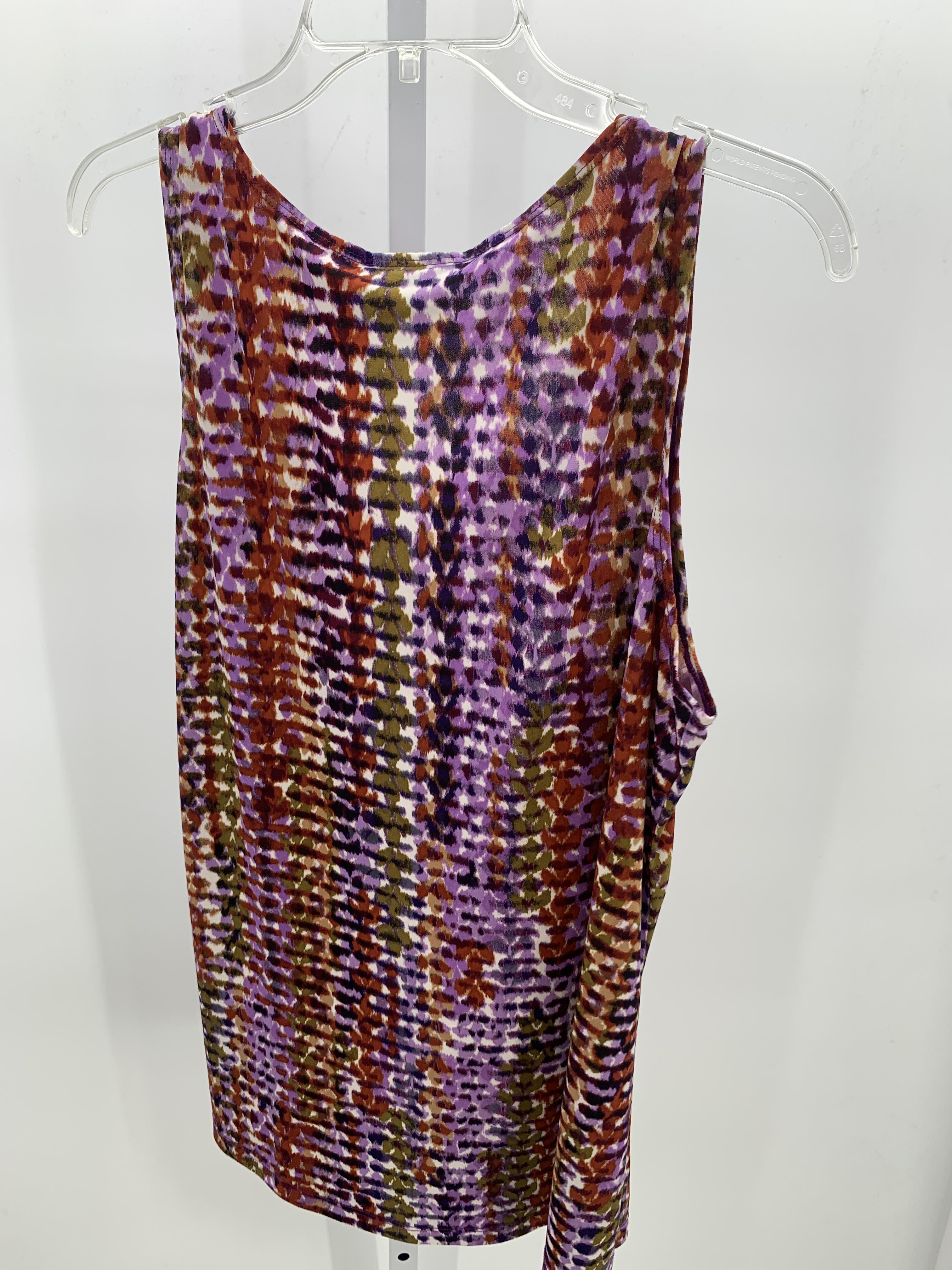 Susan Graver Size Large Misses Sleeveless Shirt
