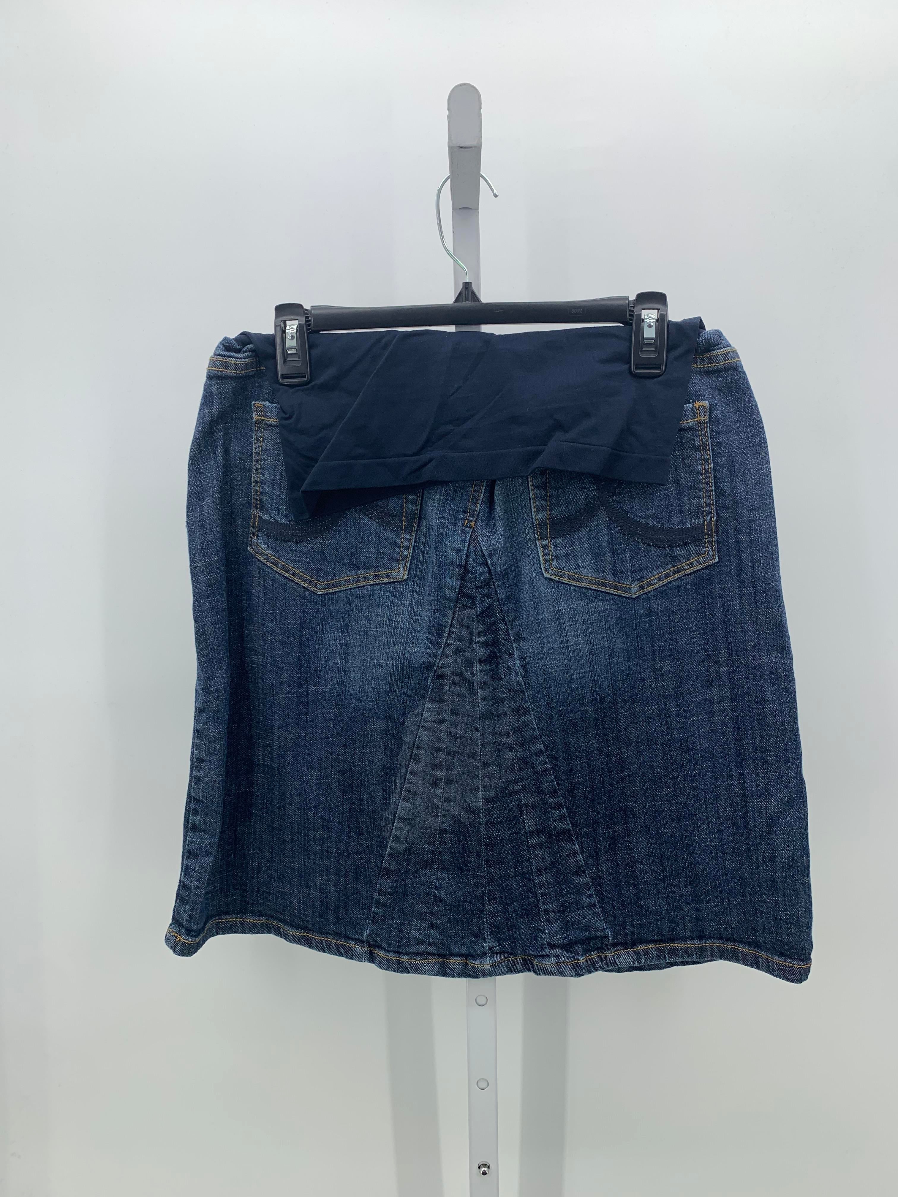 American Star Denim Size Large Maternity Skirt