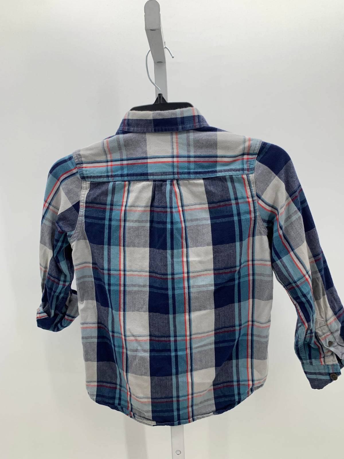 PLAID BTN DOWN