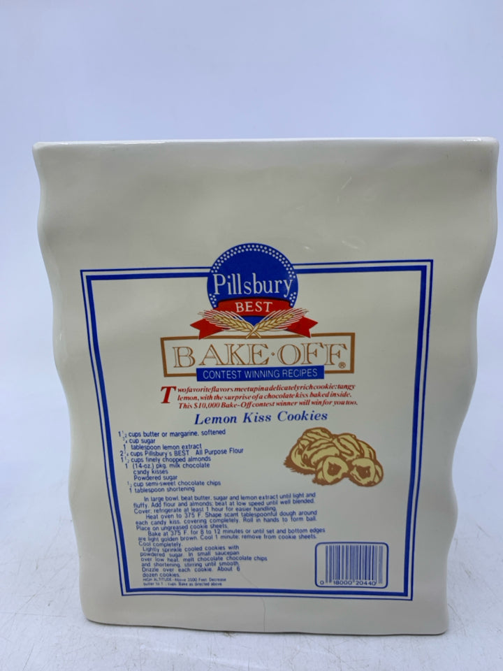 CERAMIC PILLSBURY ALL PURPOSE FLOWER BAG.