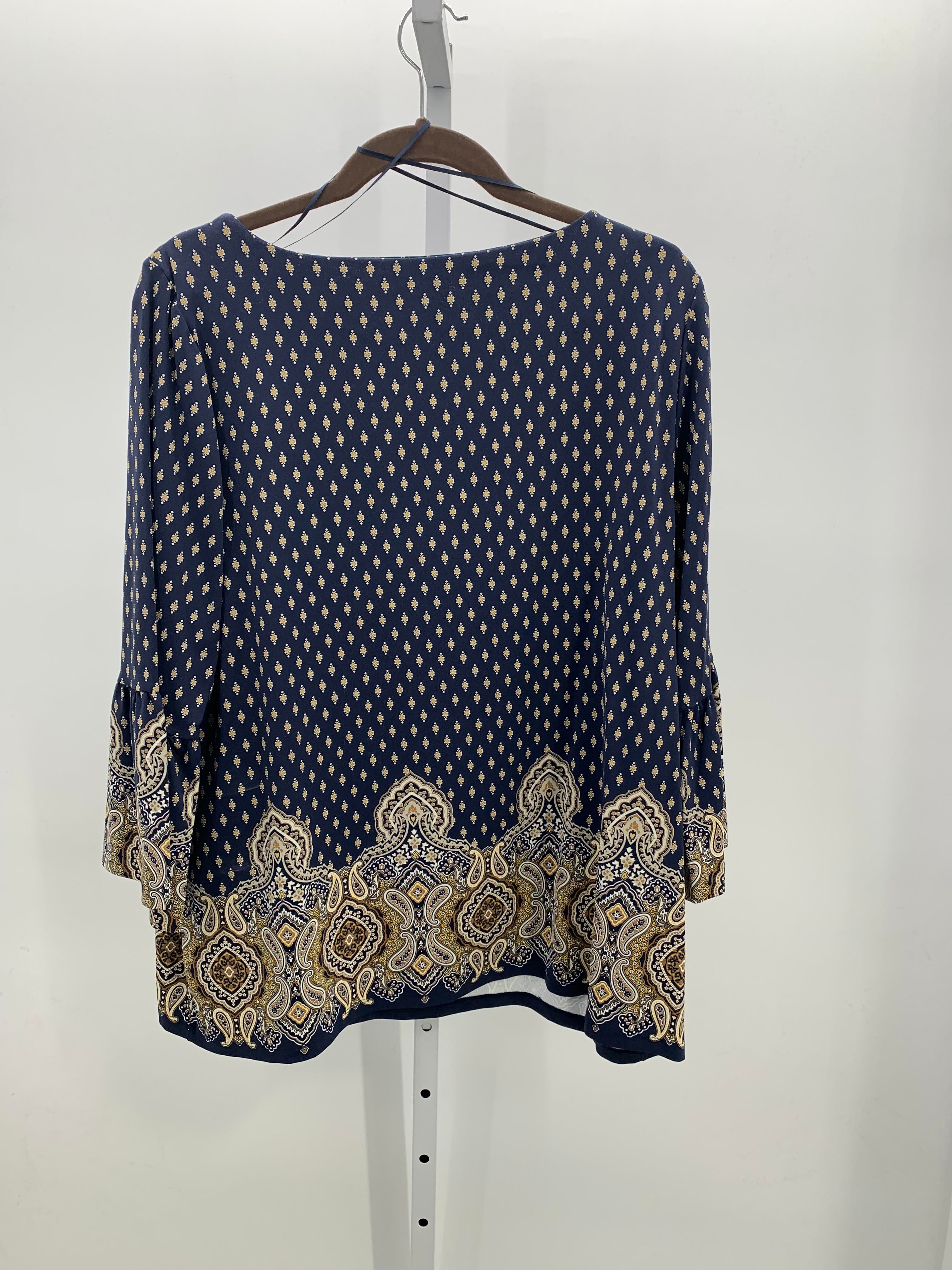 Charter Club Size 1X Womens 3/4 Sleeve Shirt