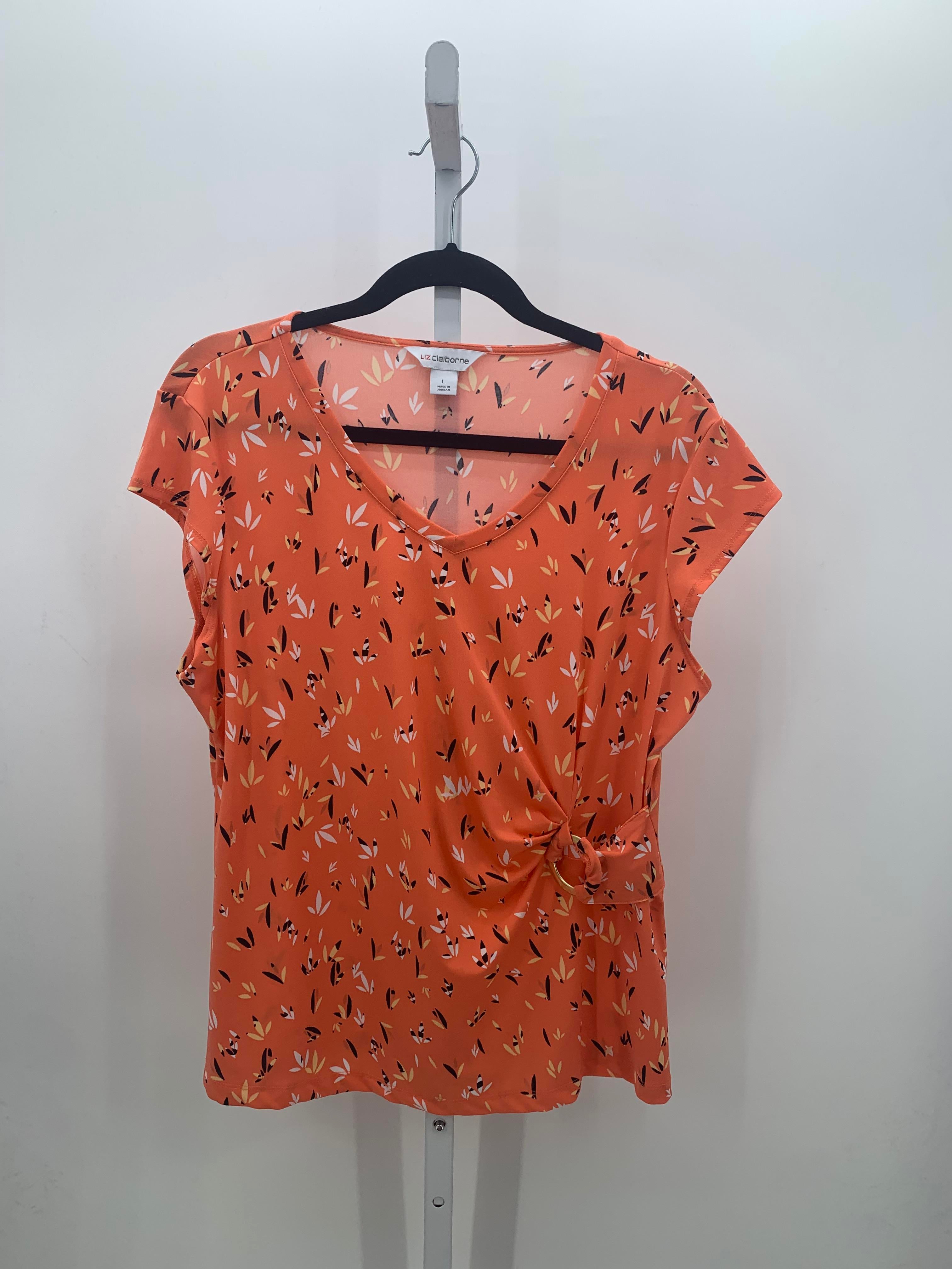 Liz Claiborne Size Large Misses Short Sleeve Shirt
