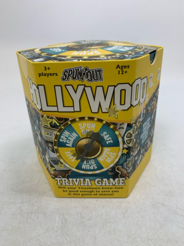 NIP SPUNOUT HOLLYWOOD TRIVIA GAME.