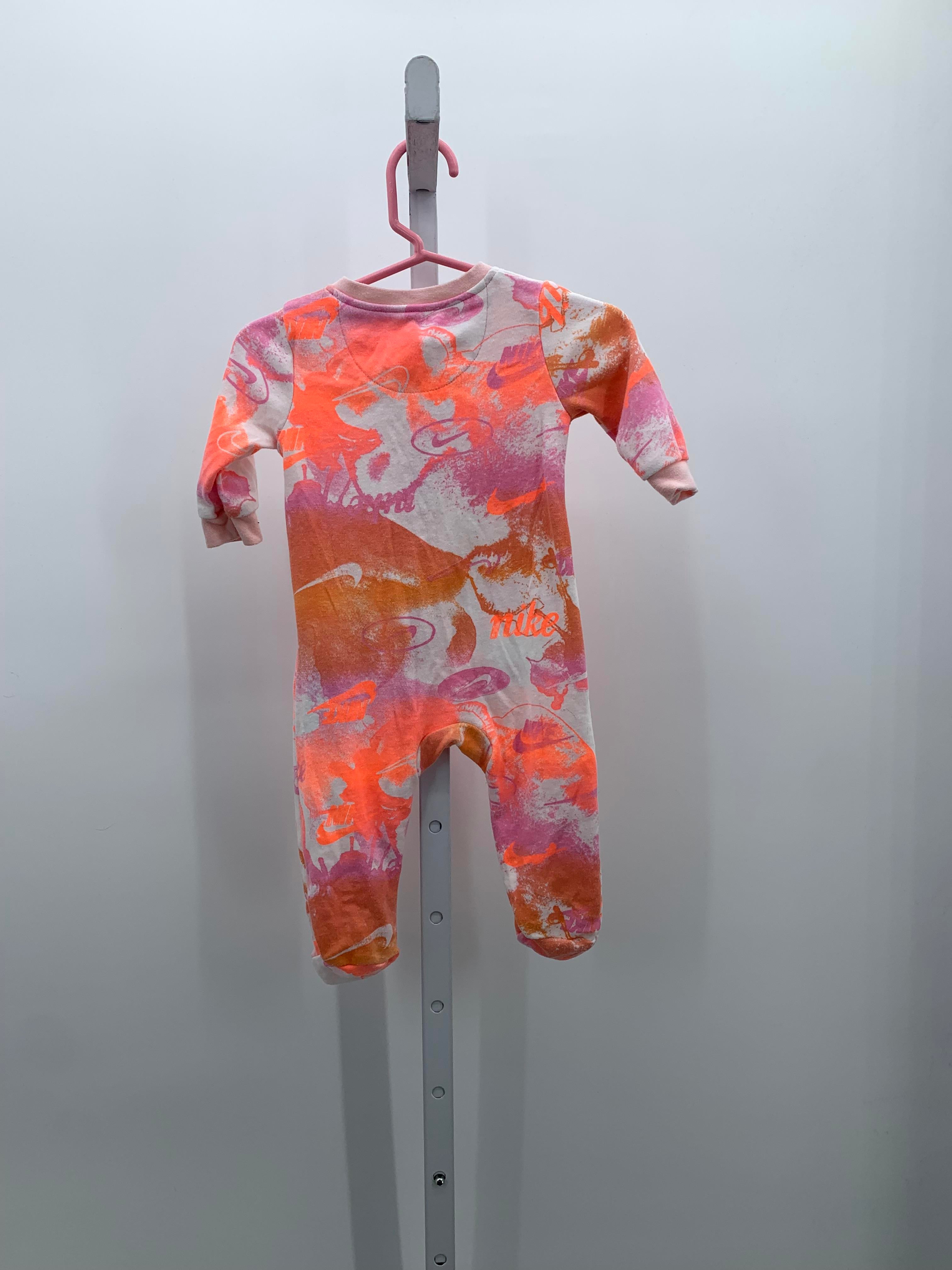 Nike Size 6 Months Girls Long Slv. Romper