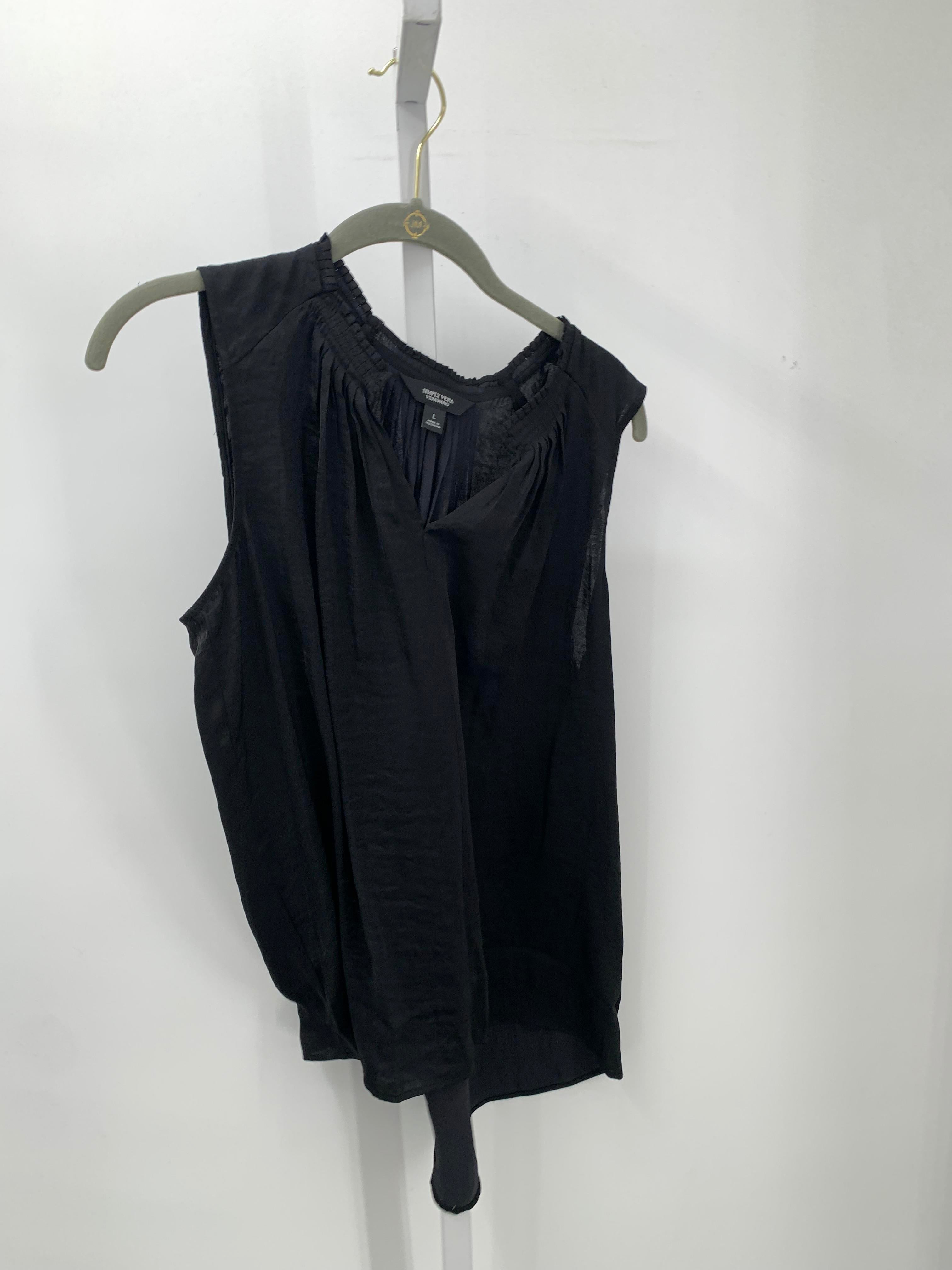 Vera Wang Size Large Misses Sleeveless Shirt
