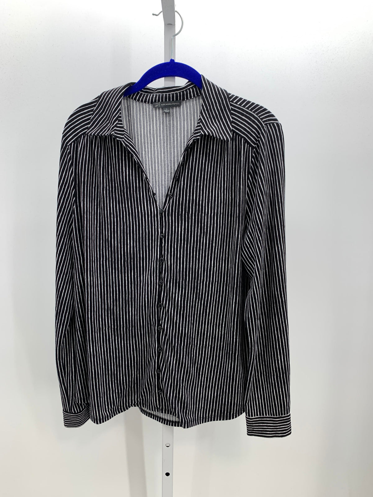 Adrianna Papell Size Large Misses Long Sleeve Shirt
