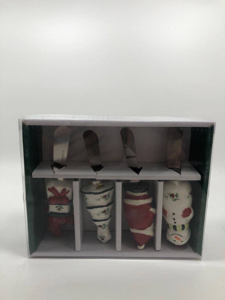 4 HOLIDAY SPREADERS-WINTERBERRY PFALTZGRAFF.