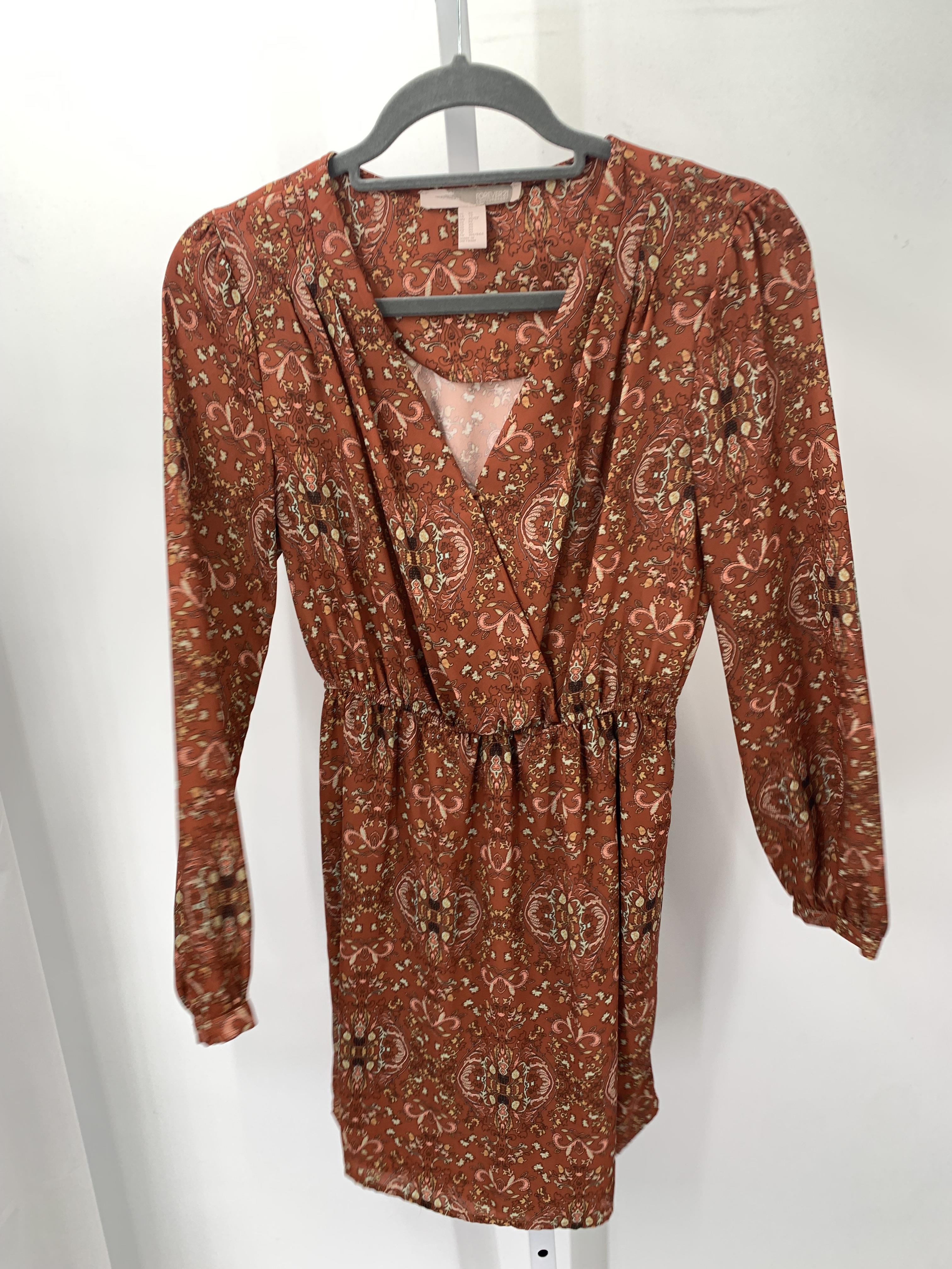 Forever 21 Size X Small Juniors Long Sleeve Dress