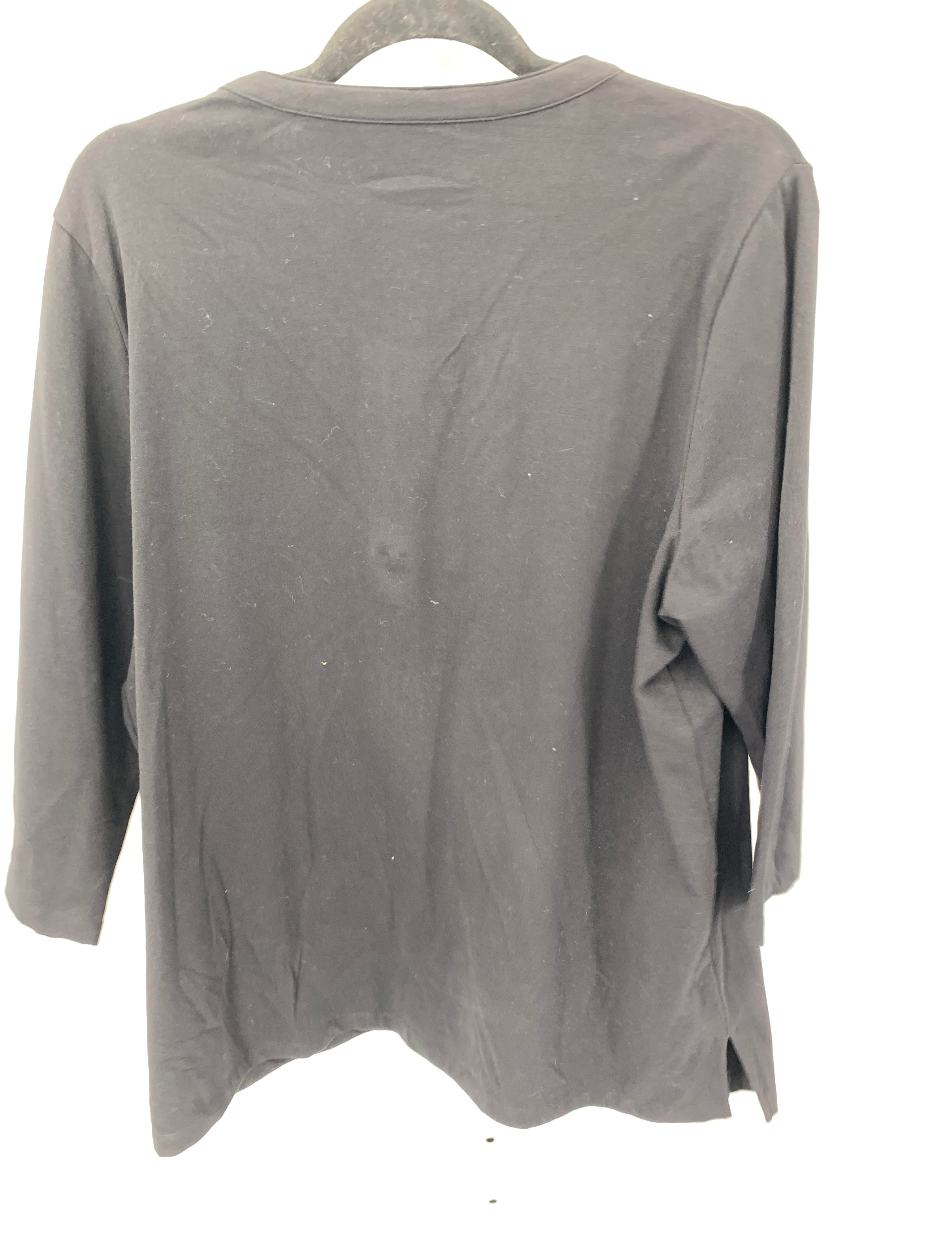 Size 1X Womens 3/4 Sleeve Shirt