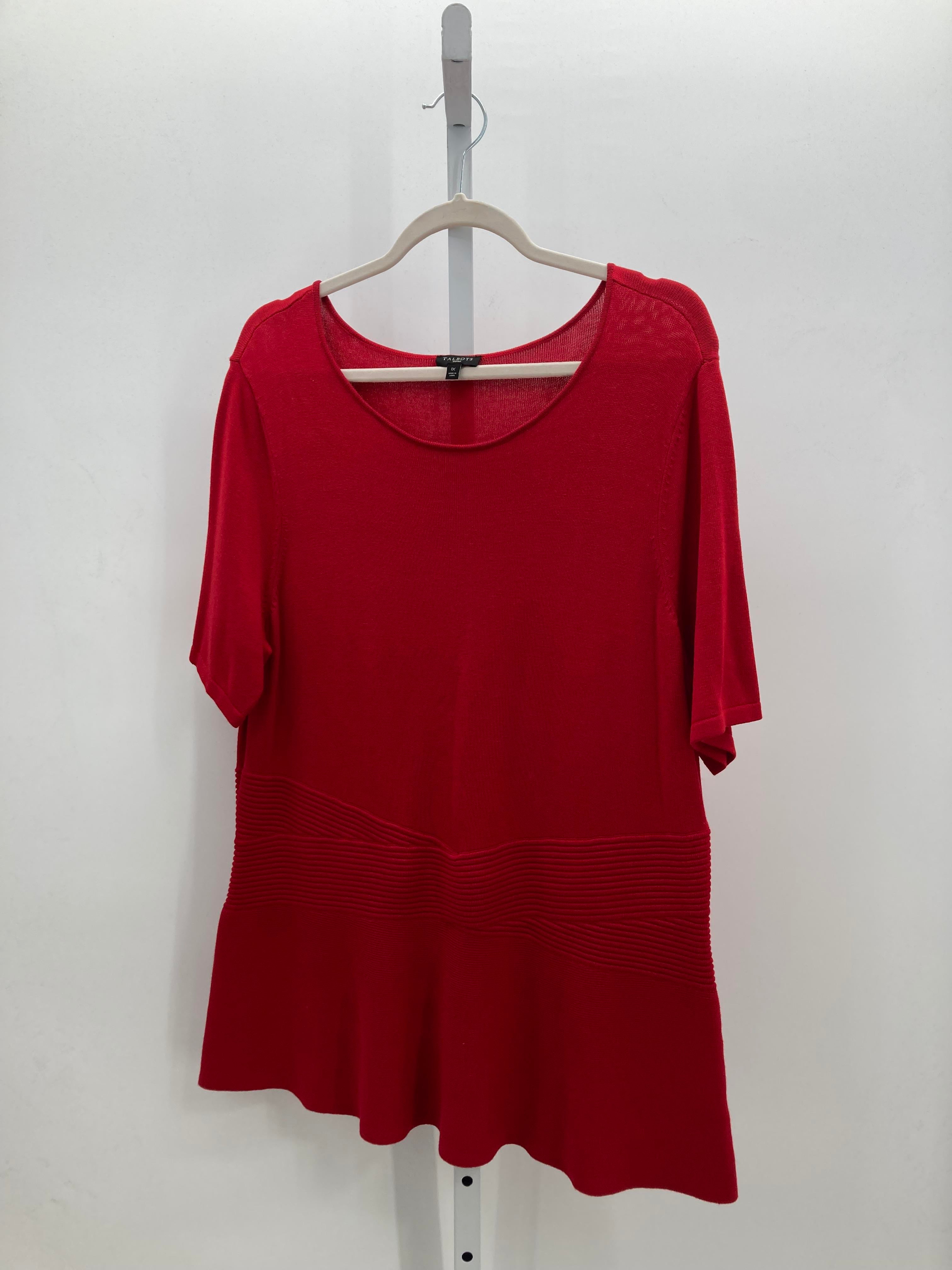 Talbots Size 1X Womens Short Slv Sweater