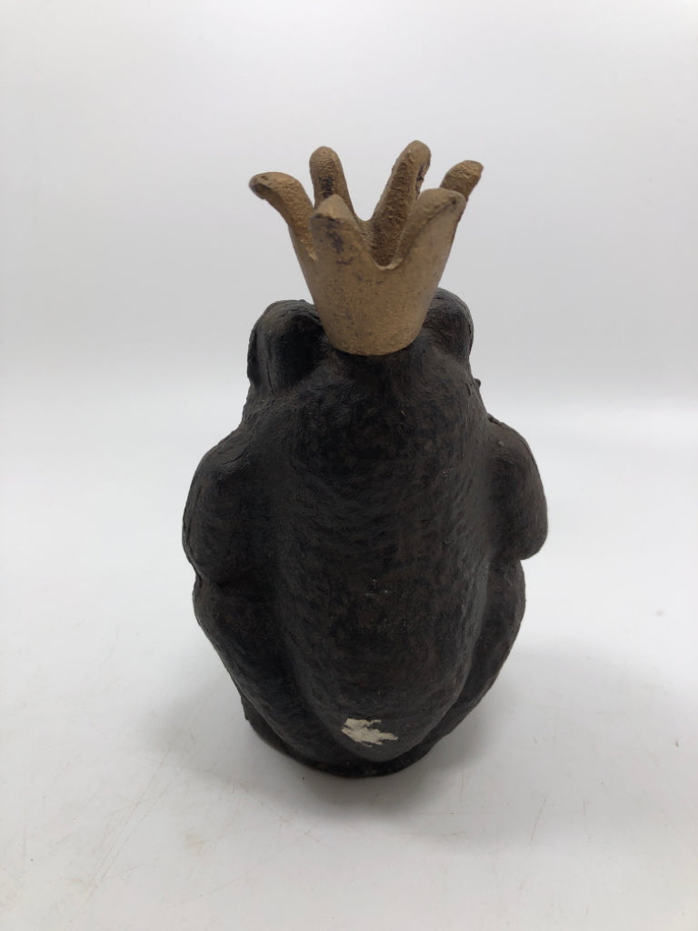 HEAVY FROG W/CROWN DOOR STOP.
