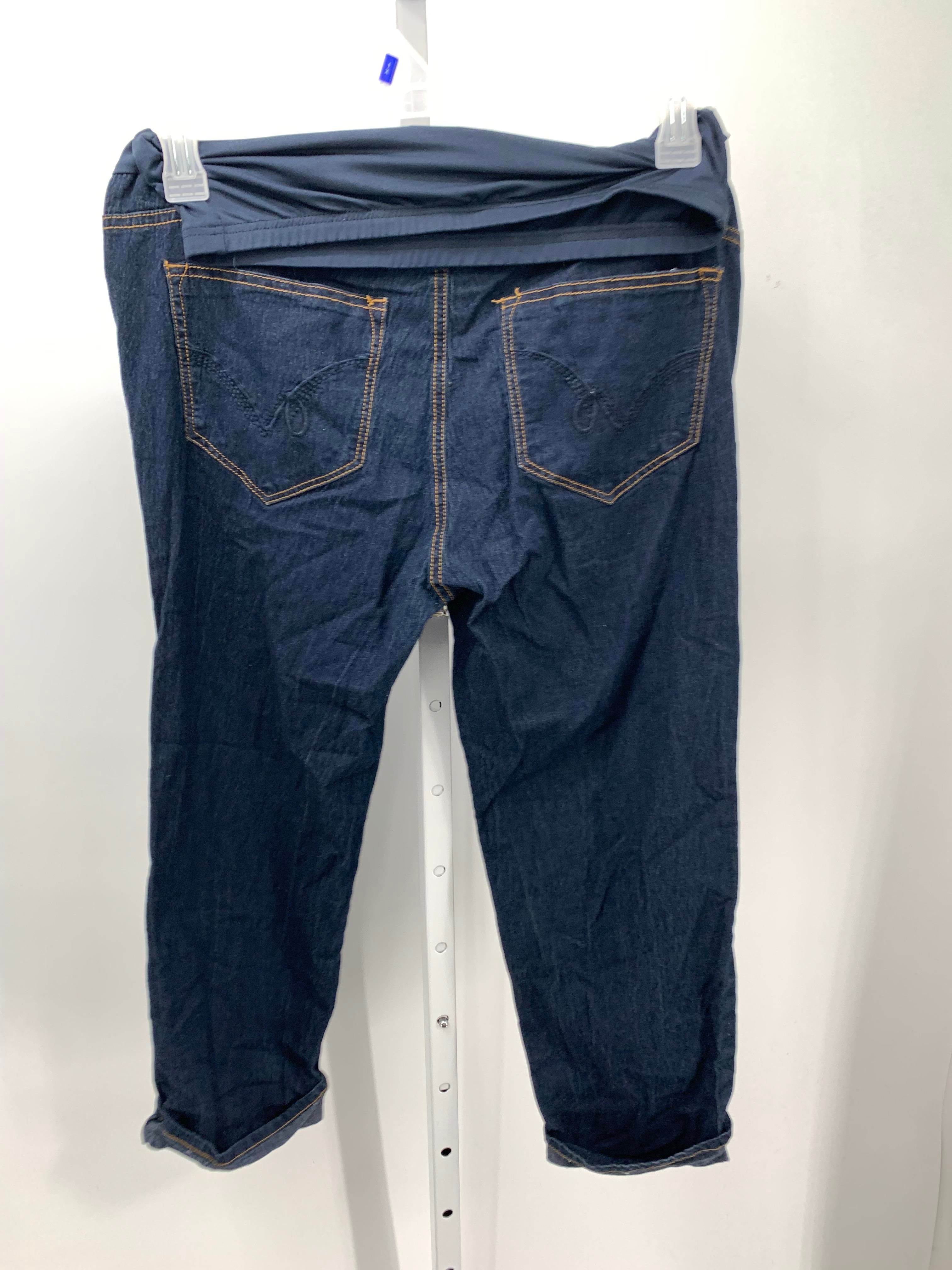 Oh Mamma Denim Size Large Maternity Capri