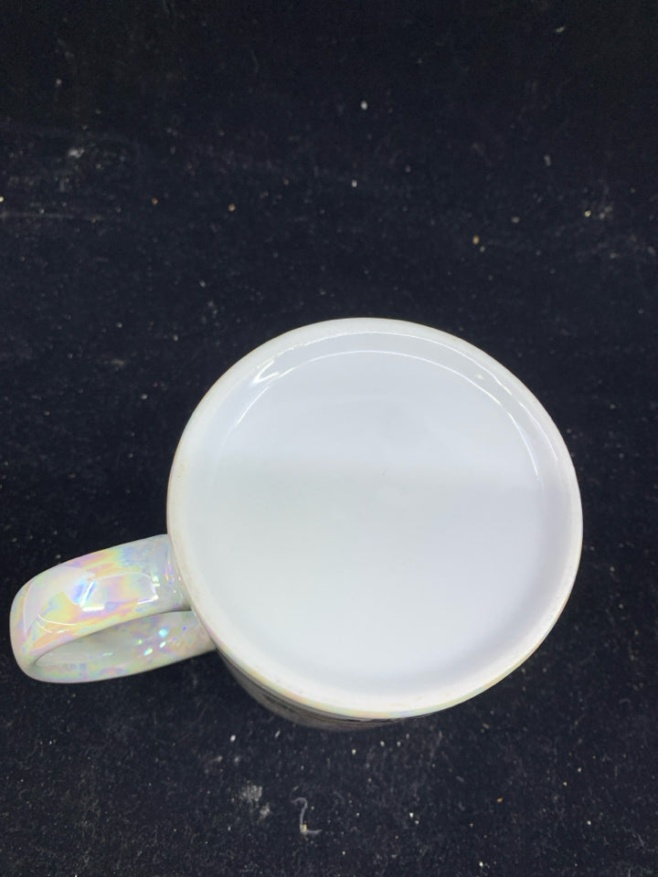 IRIDESCENT ROCKPORT MA MUG.