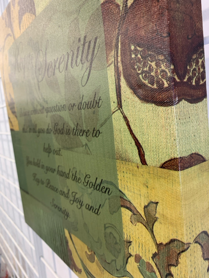 KEY TO SERENITY CANVAS.