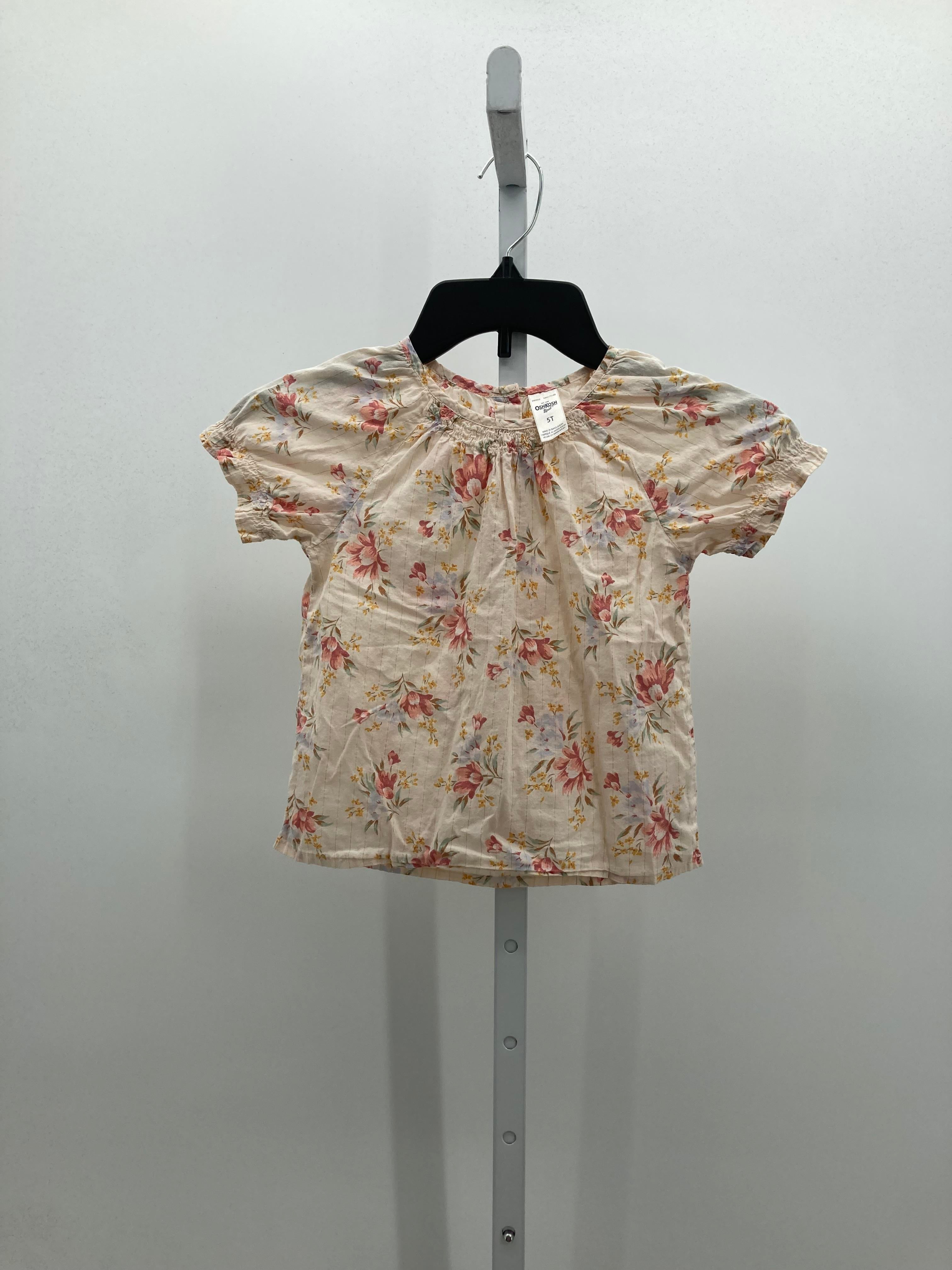 Osh Kosh Size 5T Girls Short Sleeve Shirt