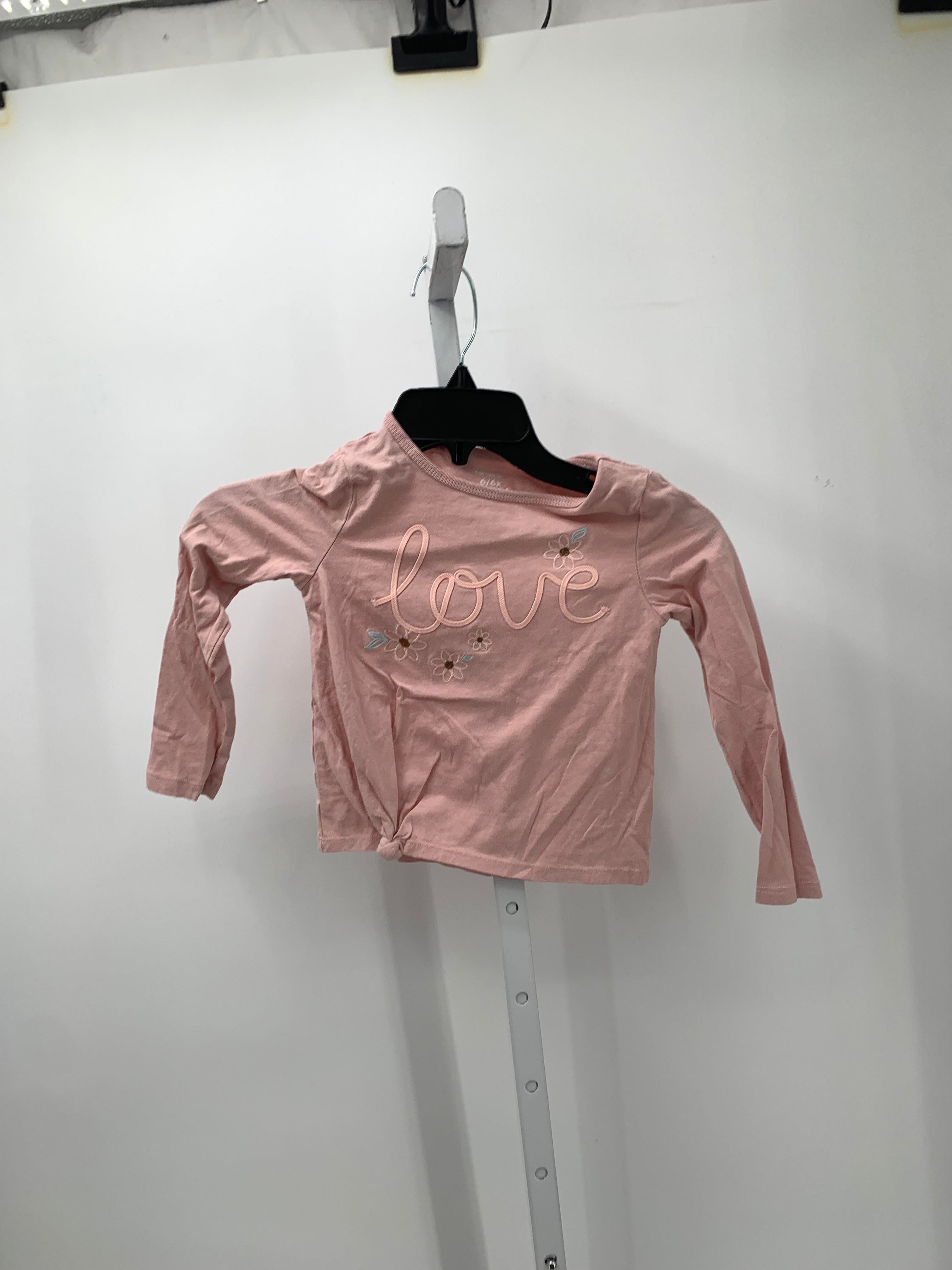 Carters Size 6/6X Girls Long Sleeve Shirt