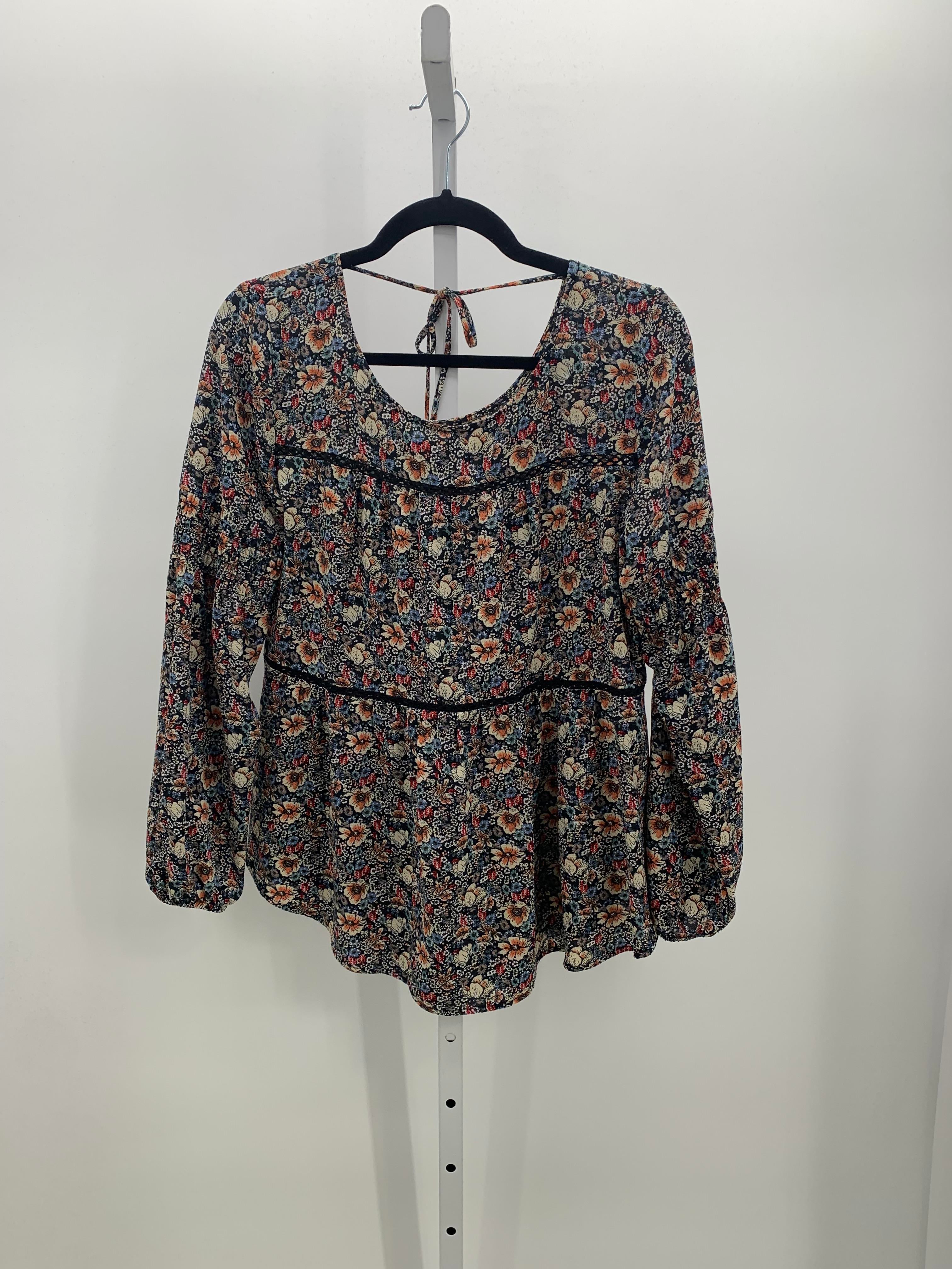 Knox Rose Size Medium Misses Long Sleeve Shirt