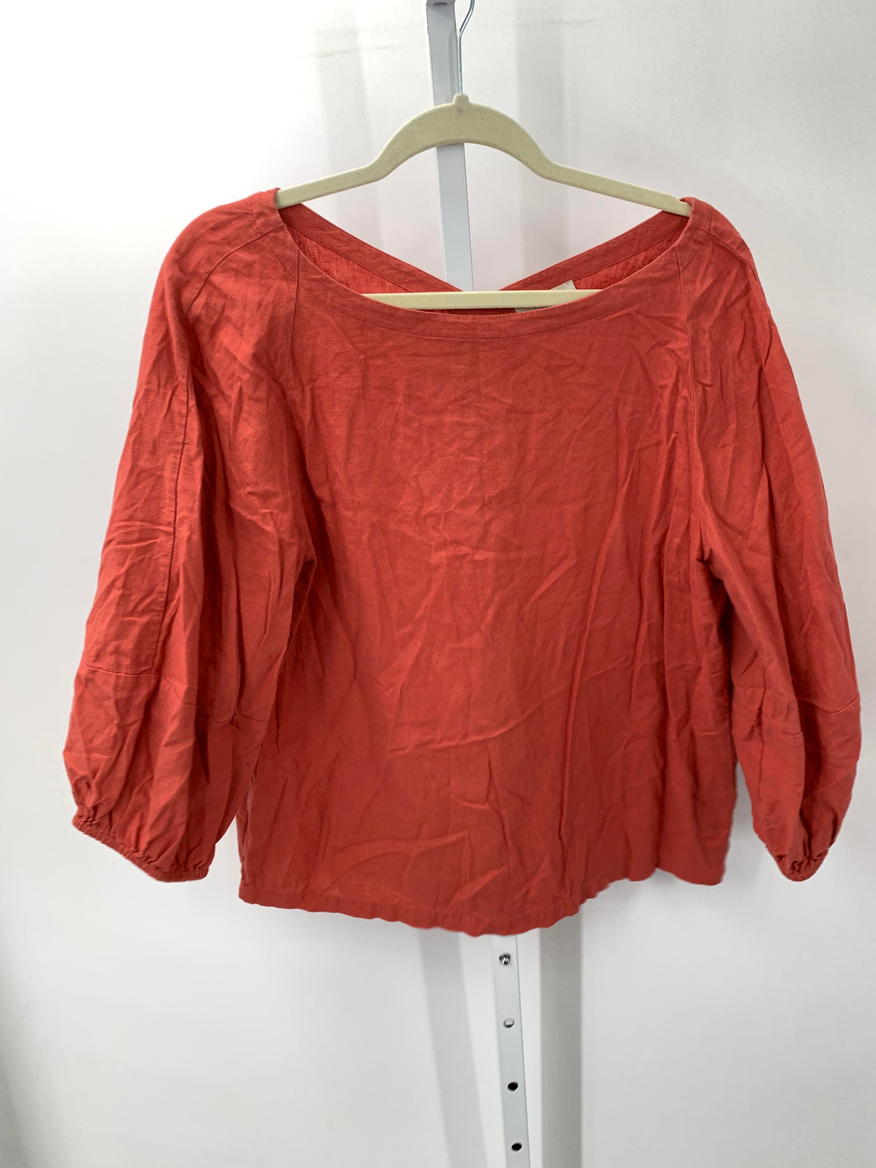 Loft Size Large Misses 3/4 Sleeve Shirt