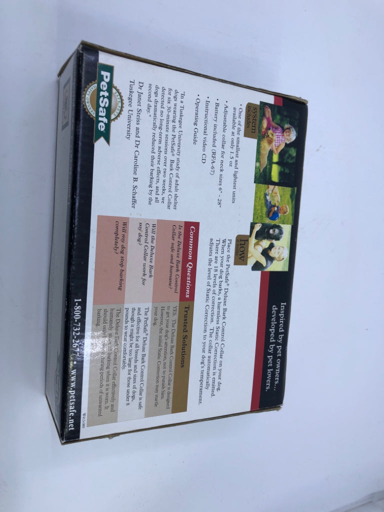 NIB BARK CONTROL DELUXE COLLAR-PETSAFE