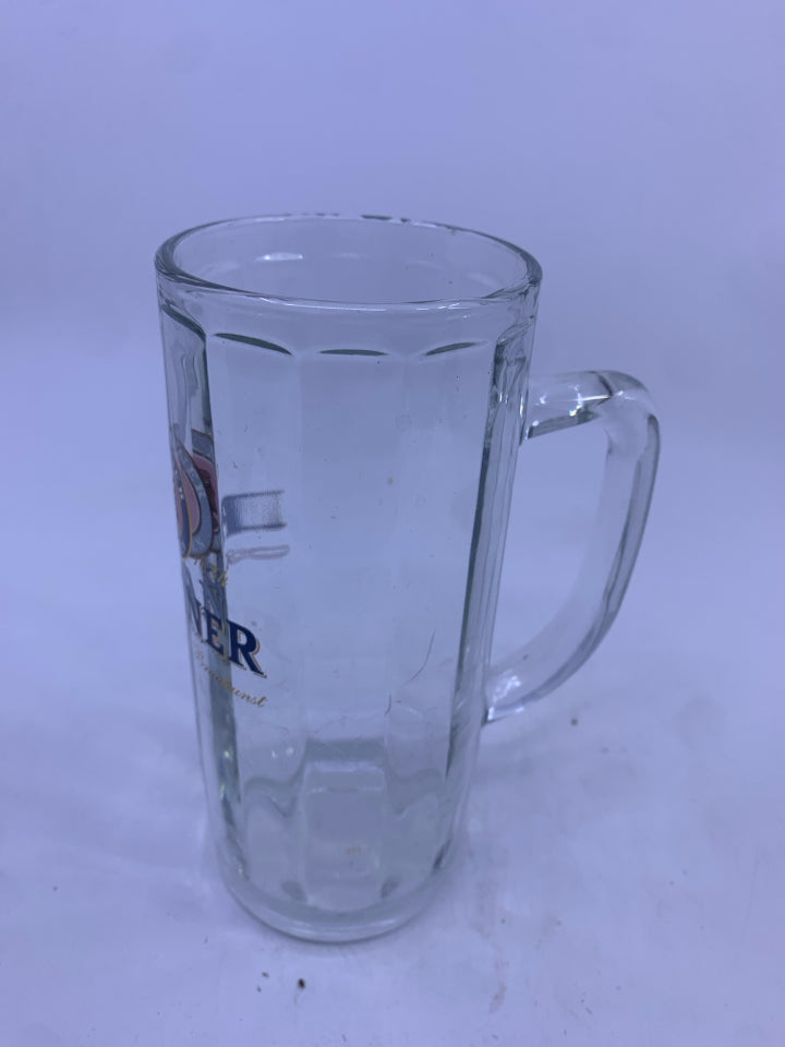 2 PAULANER BEER STEINS.