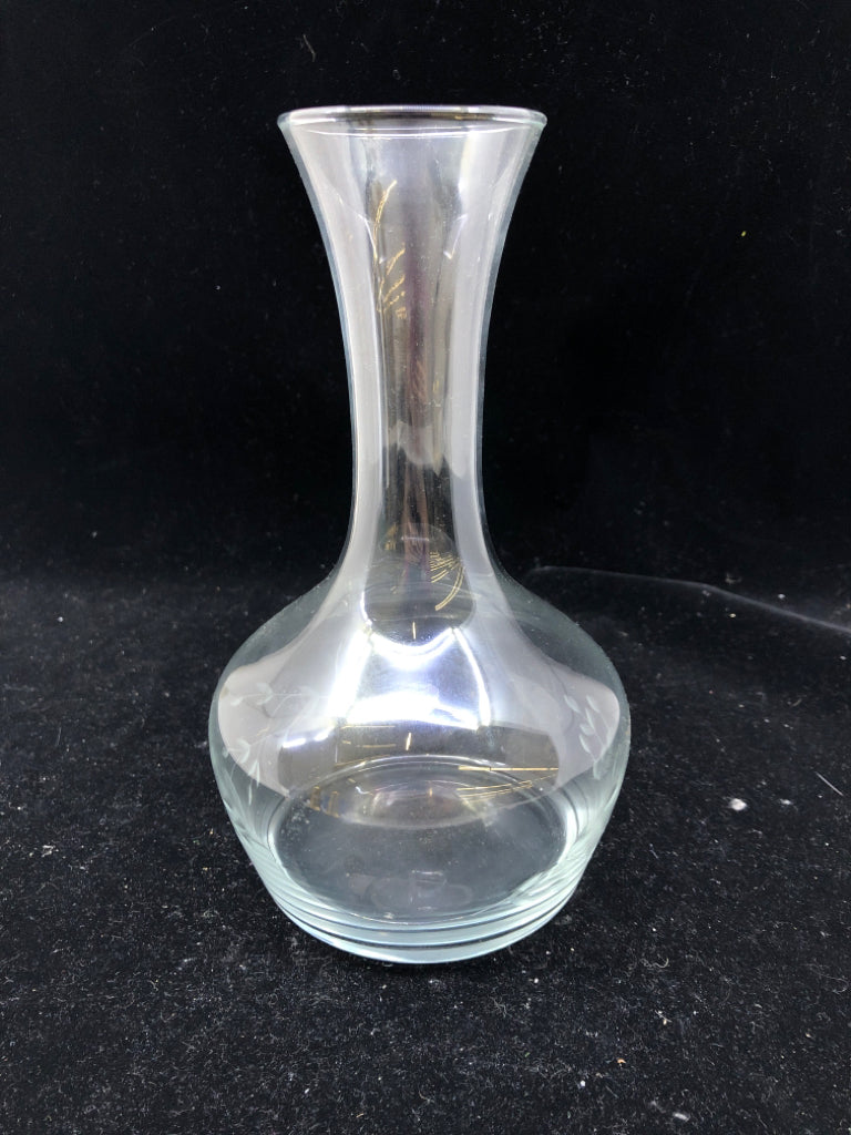 ETCHED PRINCESS HOUSE DECANTER *NO STOPPER*.