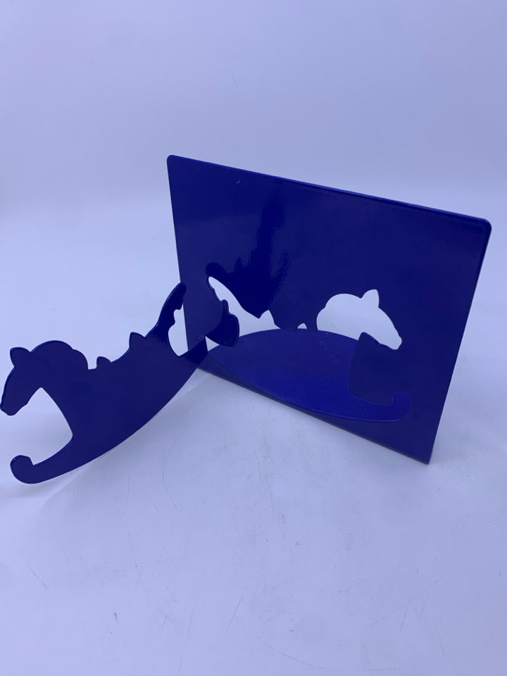 METAL ROCKING HORSE BOOKENDS