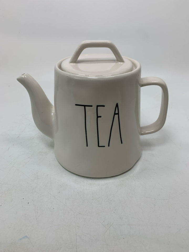 "TEA" CERAMIC TEAPOT.