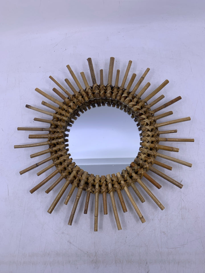 BAMBOO STARBURST MIRROR.