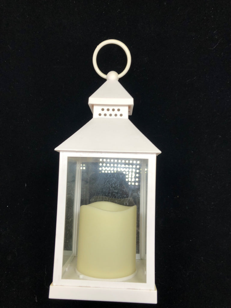 SM WHITE CANDLE BATTERY LANTERN.