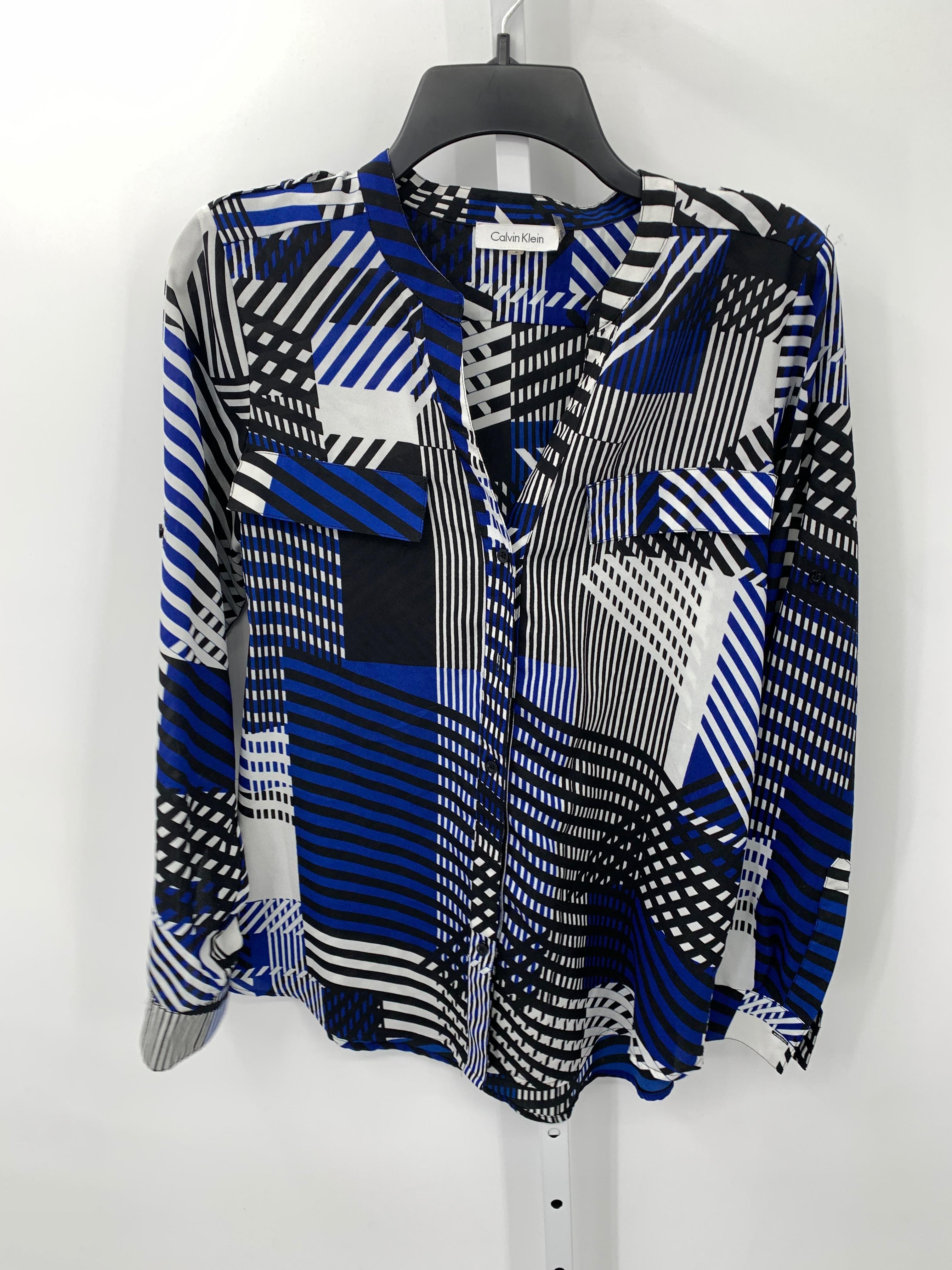 Calvin Klein Size Small Misses Long Sleeve Shirt