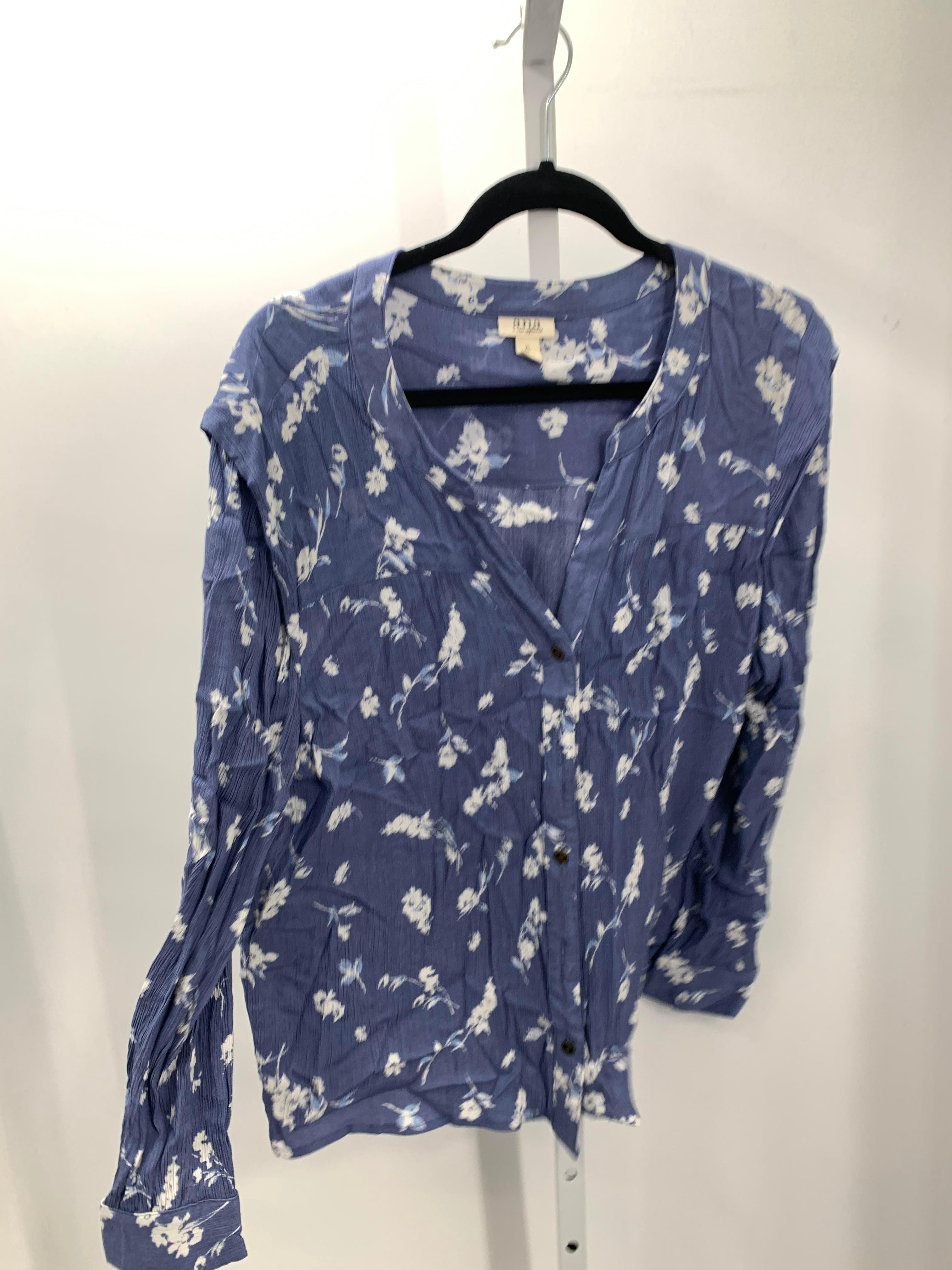 A.N.A. Size Extra Large Misses Long Sleeve Shirt