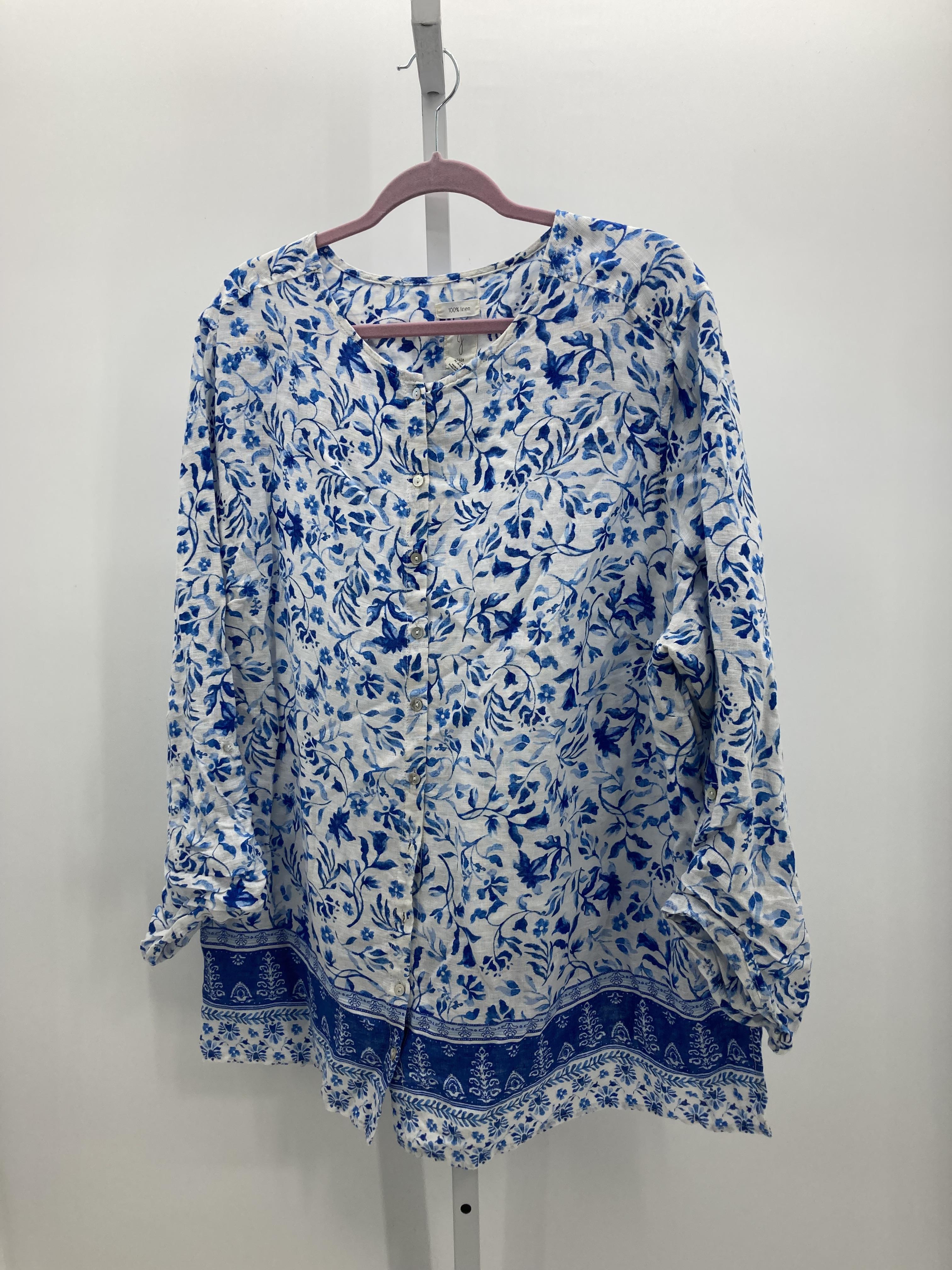 Joie Size 3X Womens 3/4 Sleeve Shirt