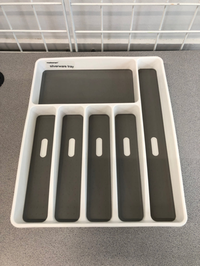 6-SLOT MADESMART LARGE SILVERWARE TRAY.