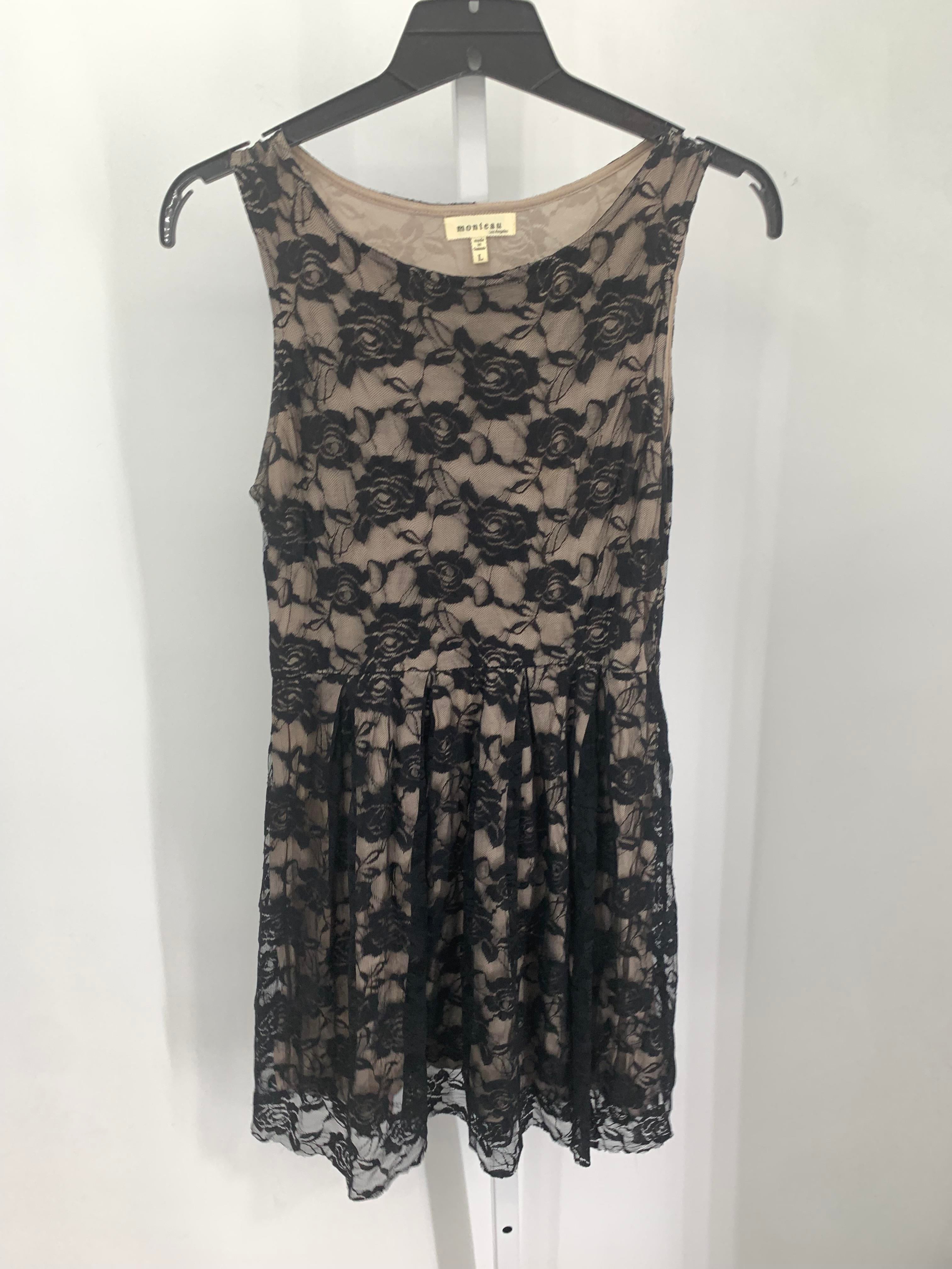 monteau Size Large Misses Sleeveless Dress