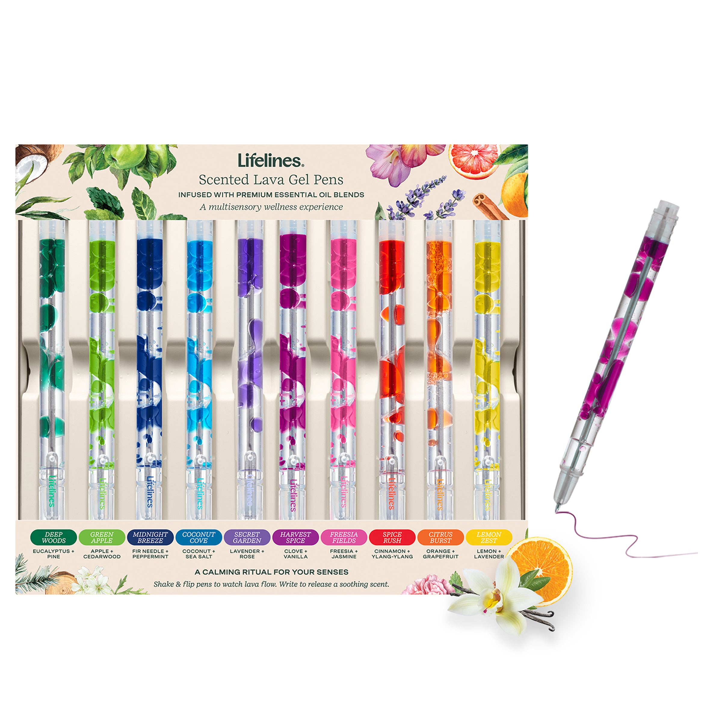 Scented Lava Pen Set - 10-Pack NEW