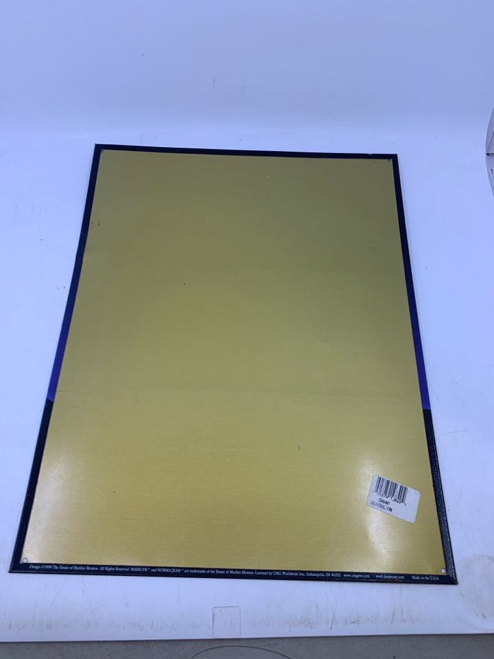 VTG MARILYN MONROE METAL SIGN.